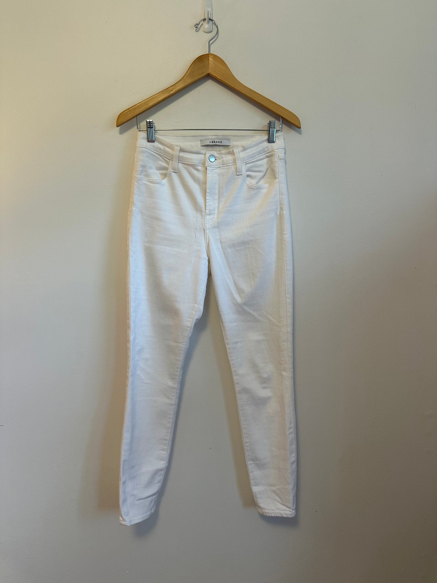 J Brand Alana High Rise Skinny Jeans in White | Size 27
