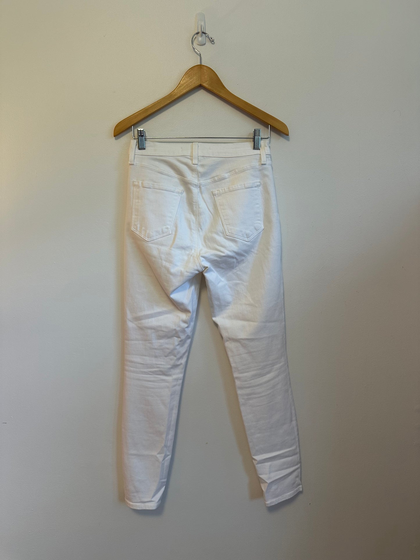J Brand Alana High Rise Skinny Jeans in White | Size 27
