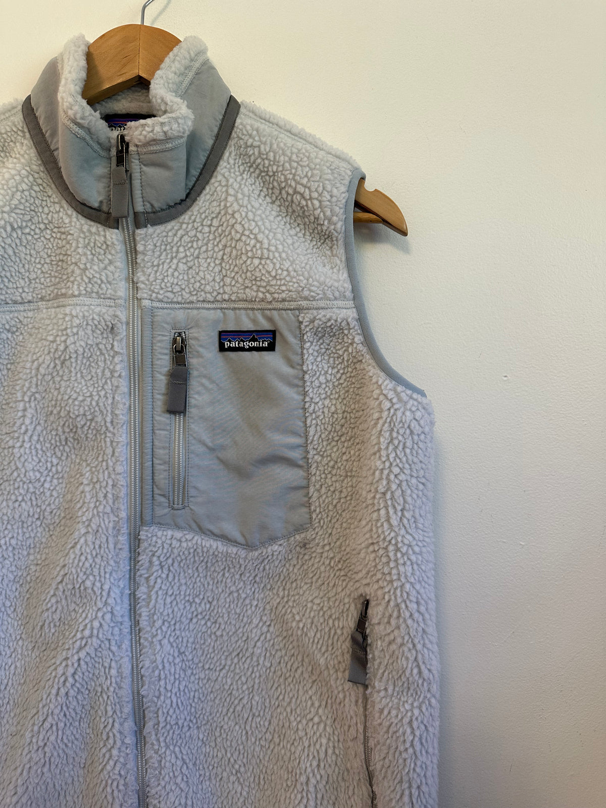 Patagonia Classic Retro-X Fleece Vest in Pelican Gray | Size Large