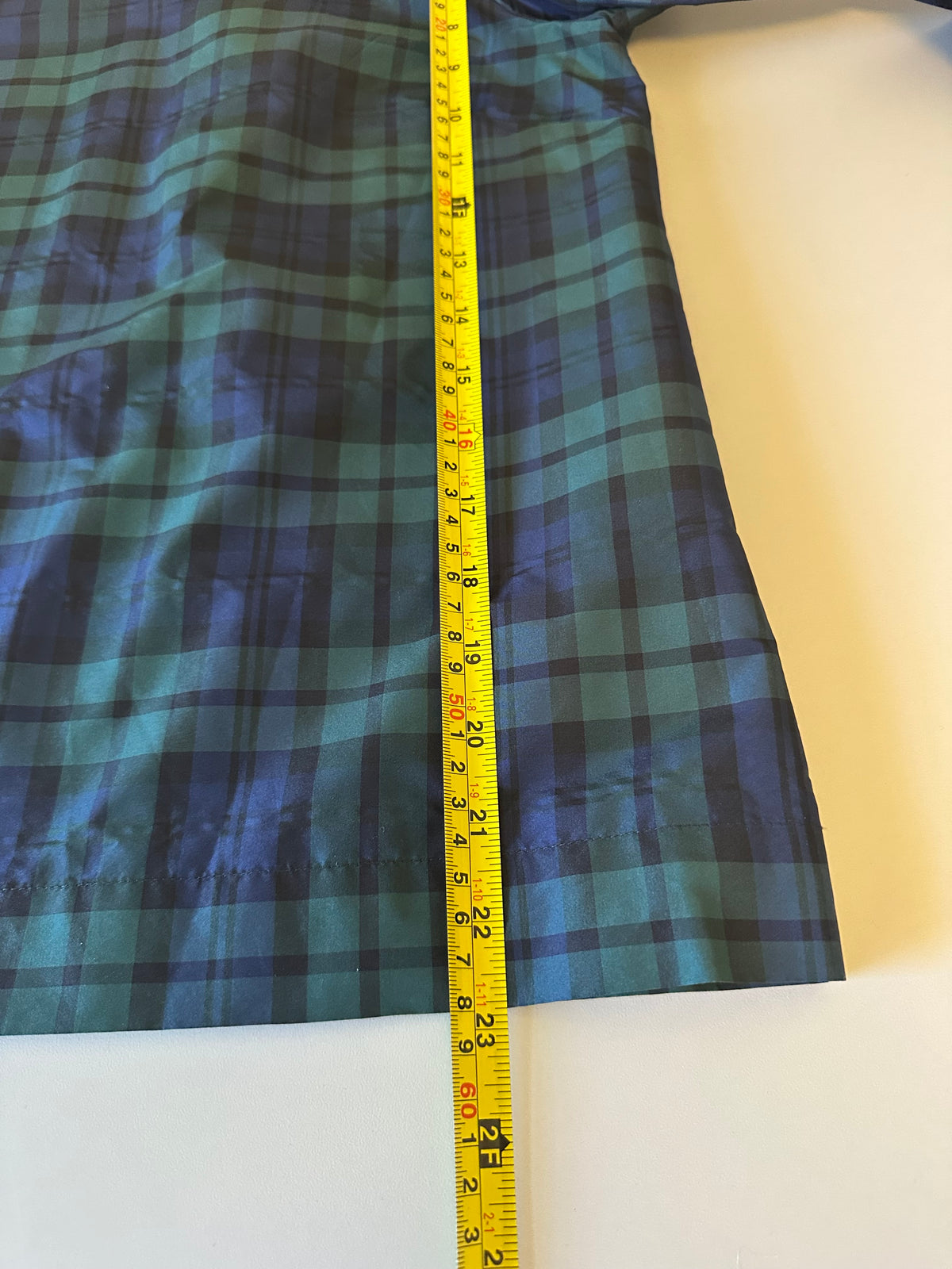 Vineyard Vines Black Watch Tartan Plaid Bell Sleeve Top | Size 8