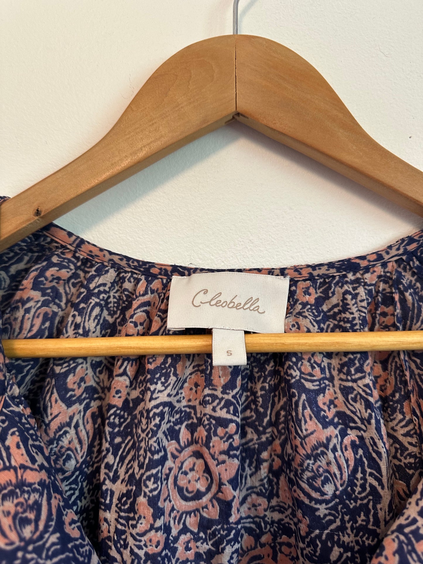 Cleobella Johana Organic Cotton Blouse in Cecil Print | Size Small