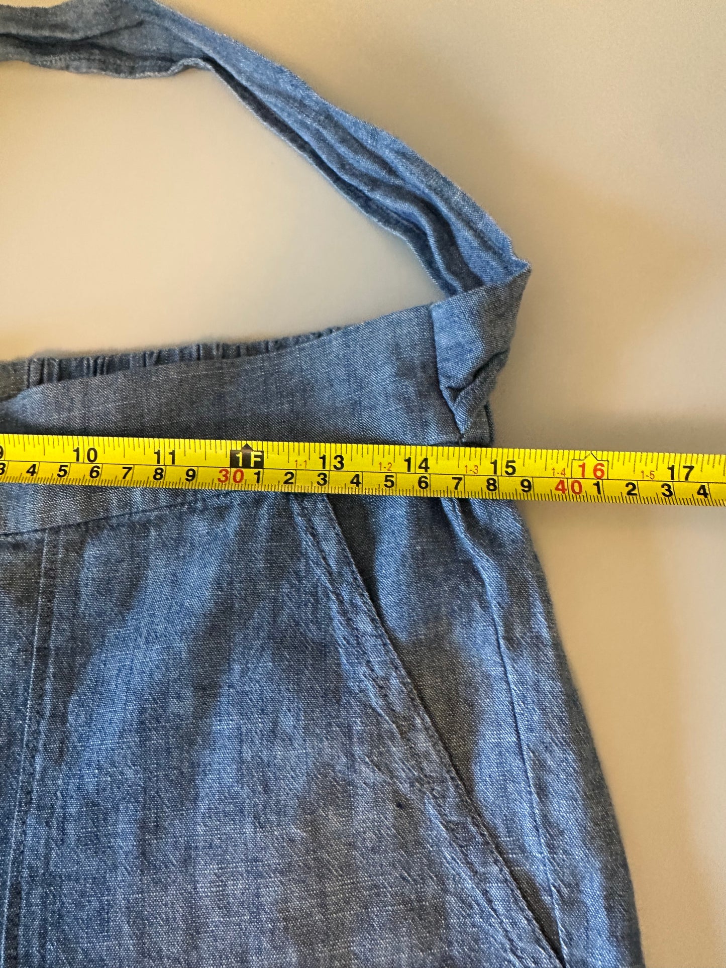 J. Crew Blue Chambray Wide Leg Cotton Pants | Size 4