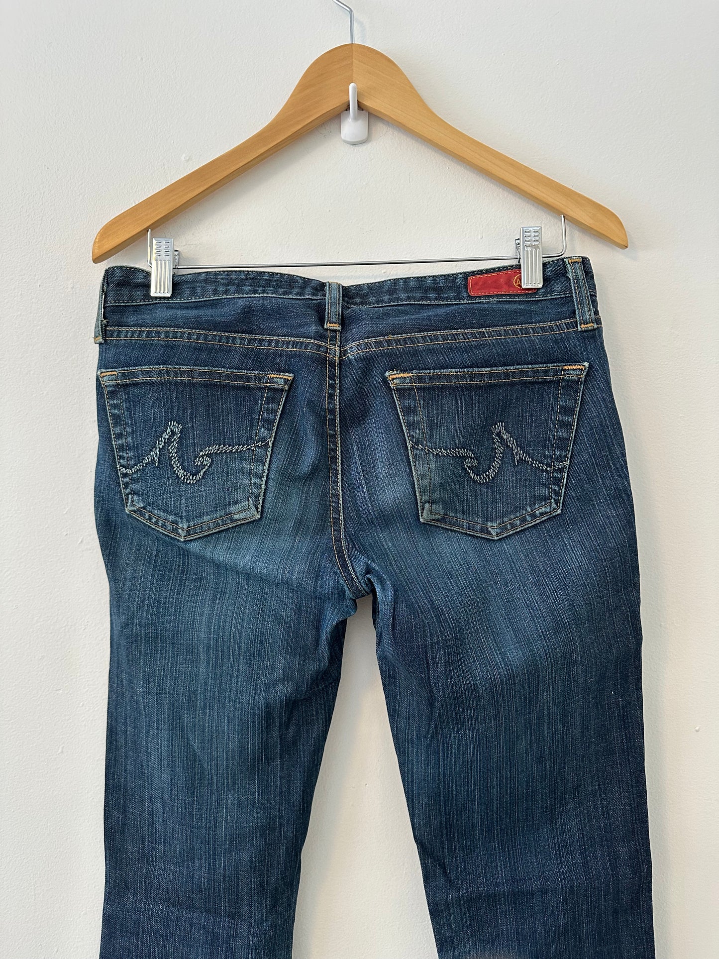 AG The Stilt Low Rise Y2K Straight Leg Low Rise Jeans | Size 28
