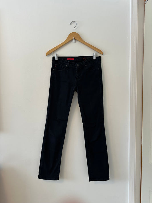 AG The Willow Dark Blue Low Rise  Pants | Size 27
