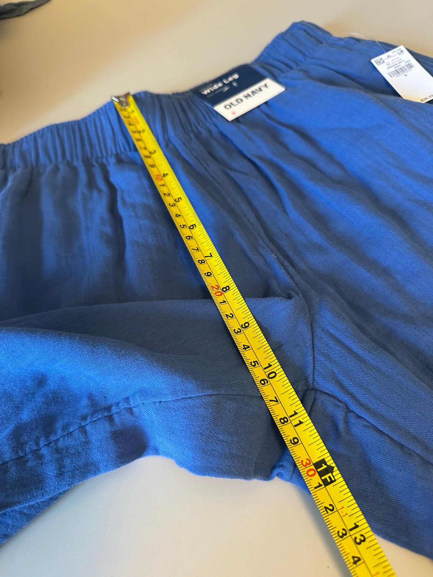 NWT Old Navy Blue High Rise Wide Leg Cotton Gauze Pants | Size Small
