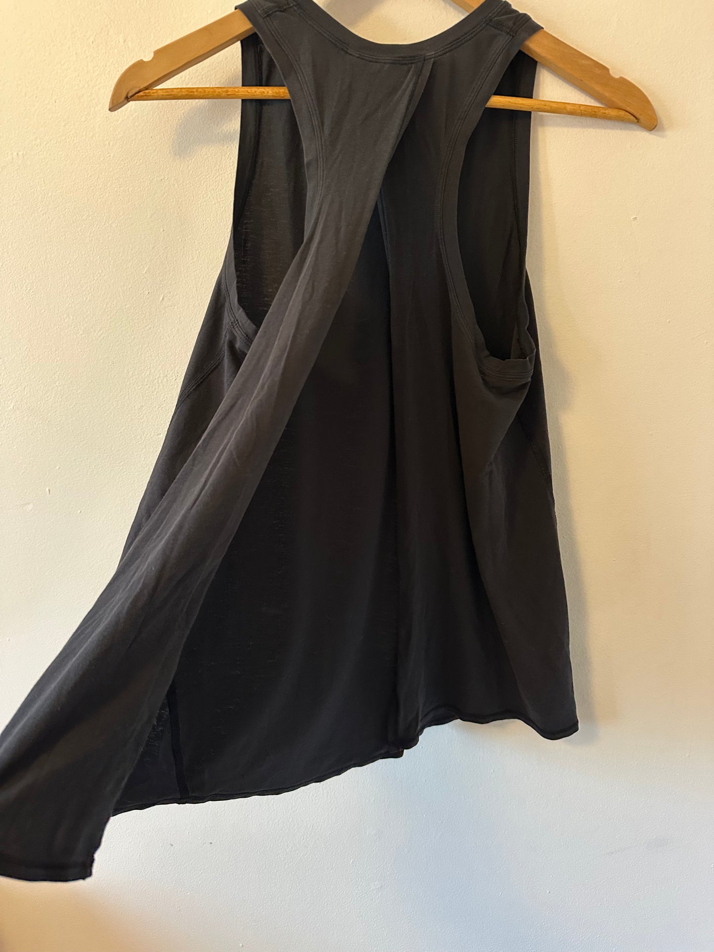 Lululemon Black Open Back Sleeveless Tank Top | Size Small