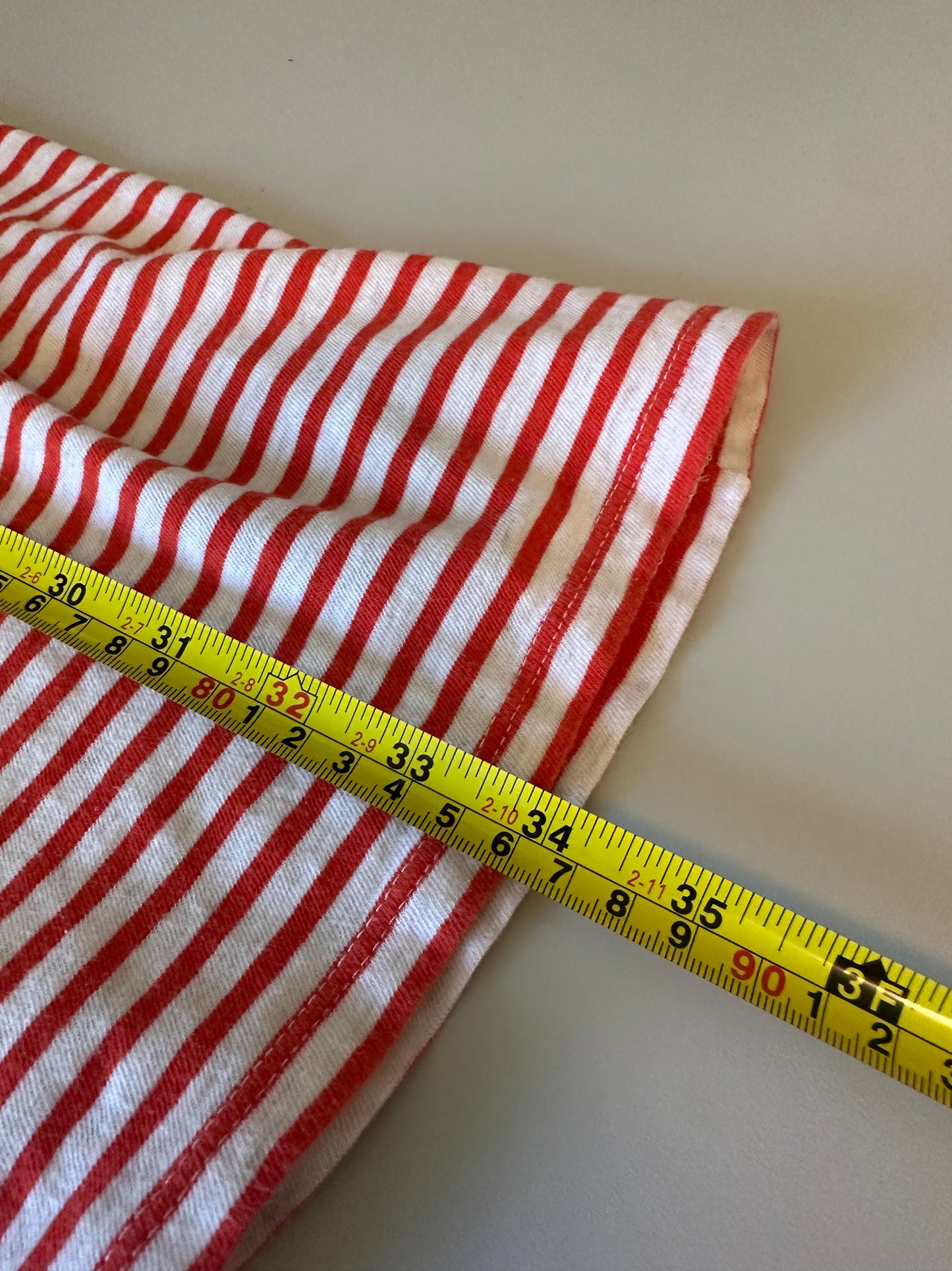 J. Crew Red and White Striped Cotton Racerback Tank Dress | Size Small