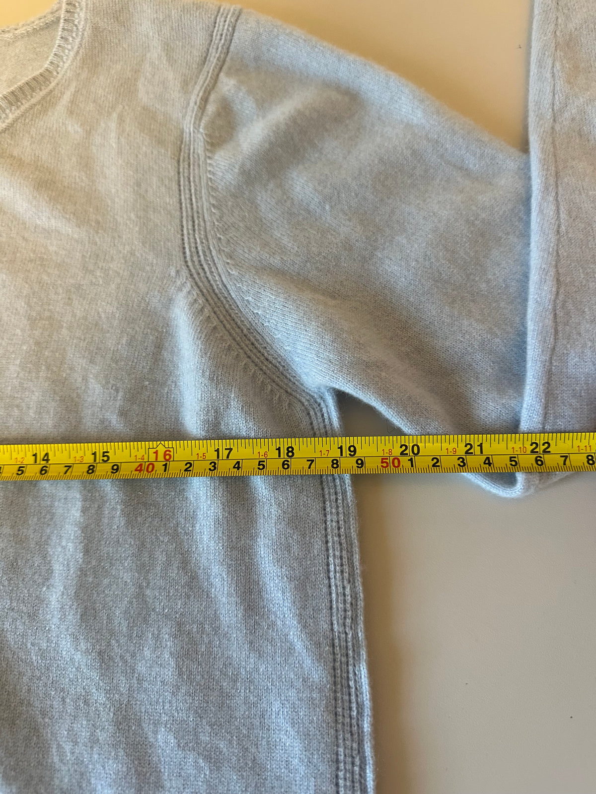 In Cashmere Light Blue 100% Cashmere Button Front Cardigan Sweater | Size Large