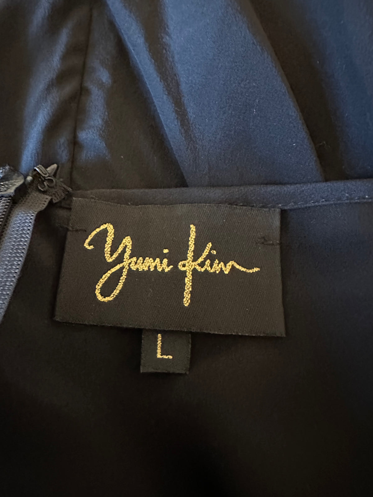 Yumi Kim Dina Silk Halter Jumpsuit in Black | Size Large