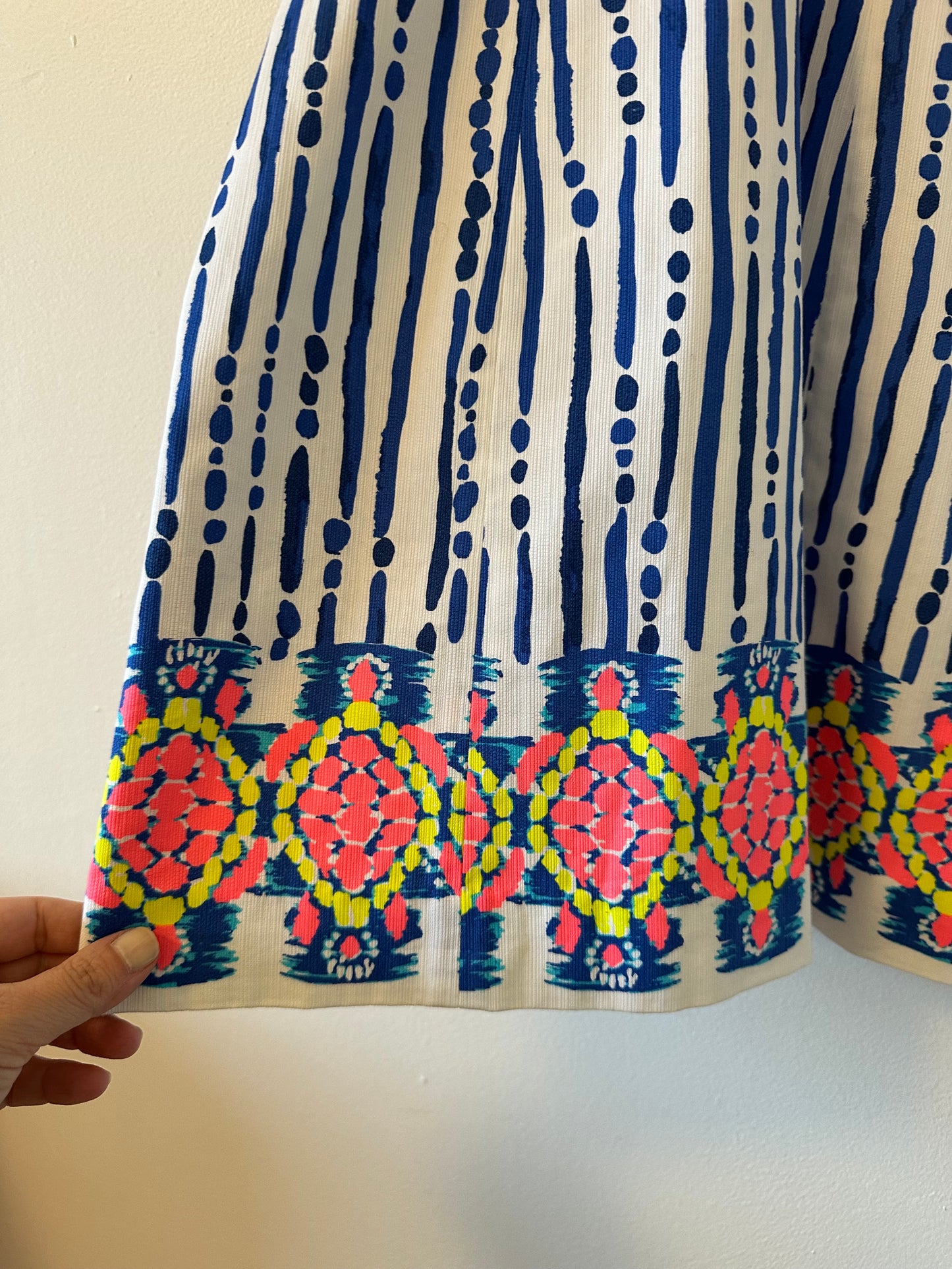Lilly Pulitzer Iveigh Cotton Shift Dress in Blue Crush Bay Stripe | Size 0