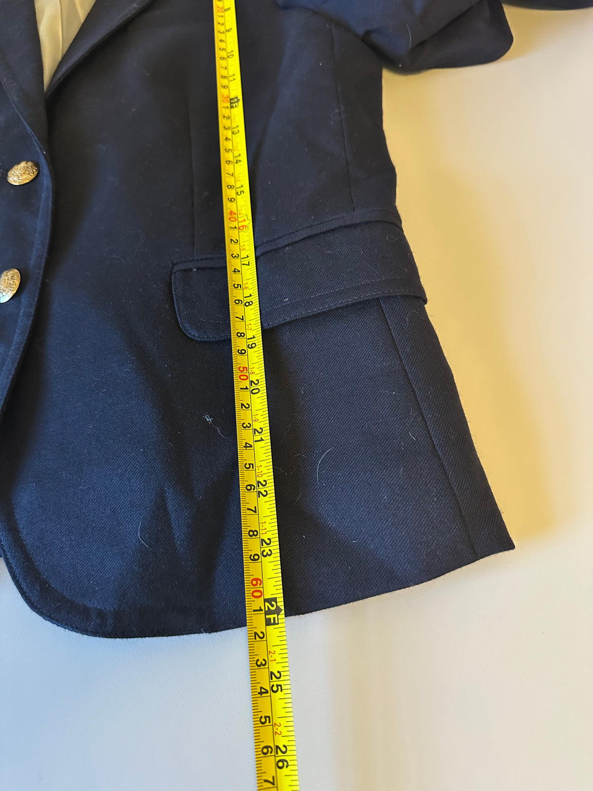 J. Crew Navy Blue Wool Blend Schoolboy Blazer | Size 8