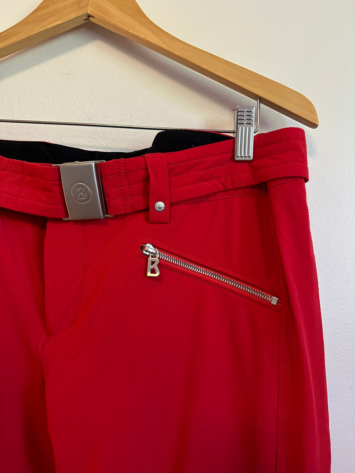 Bogner Red Belted Insulated Ski Snow Pants | Size 10