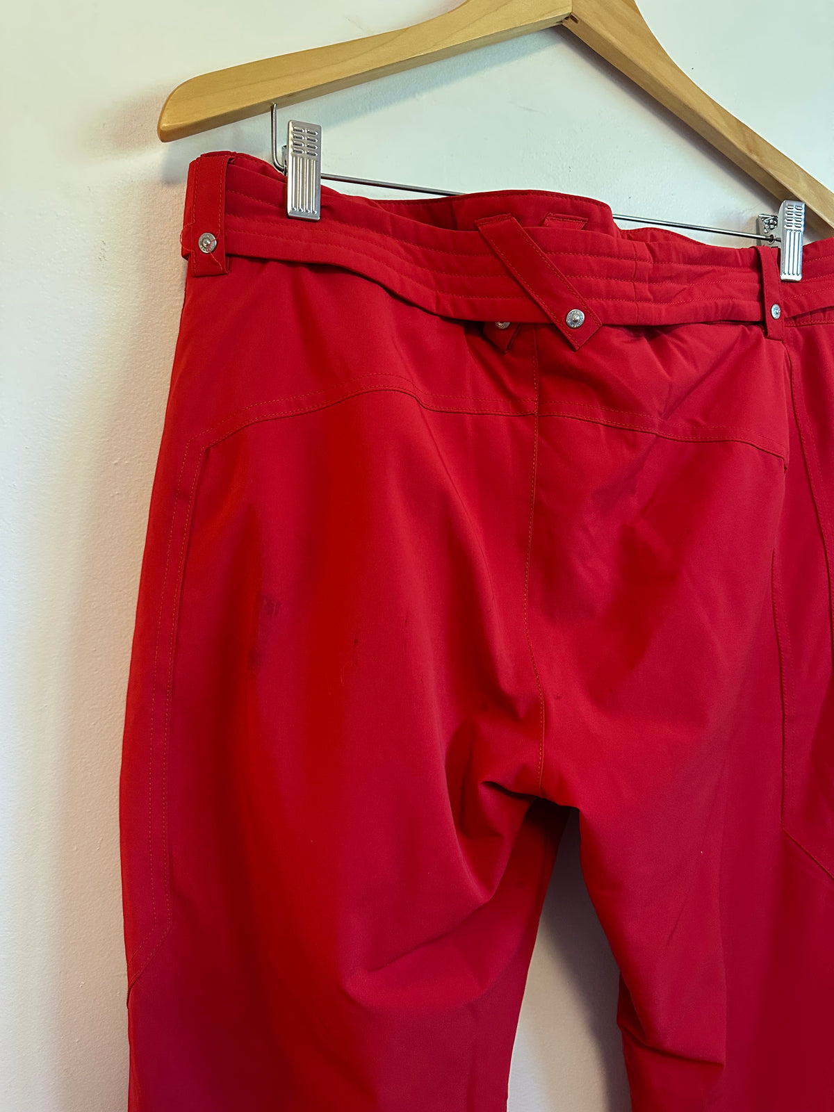 Bogner Red Belted Insulated Ski Snow Pants | Size 10