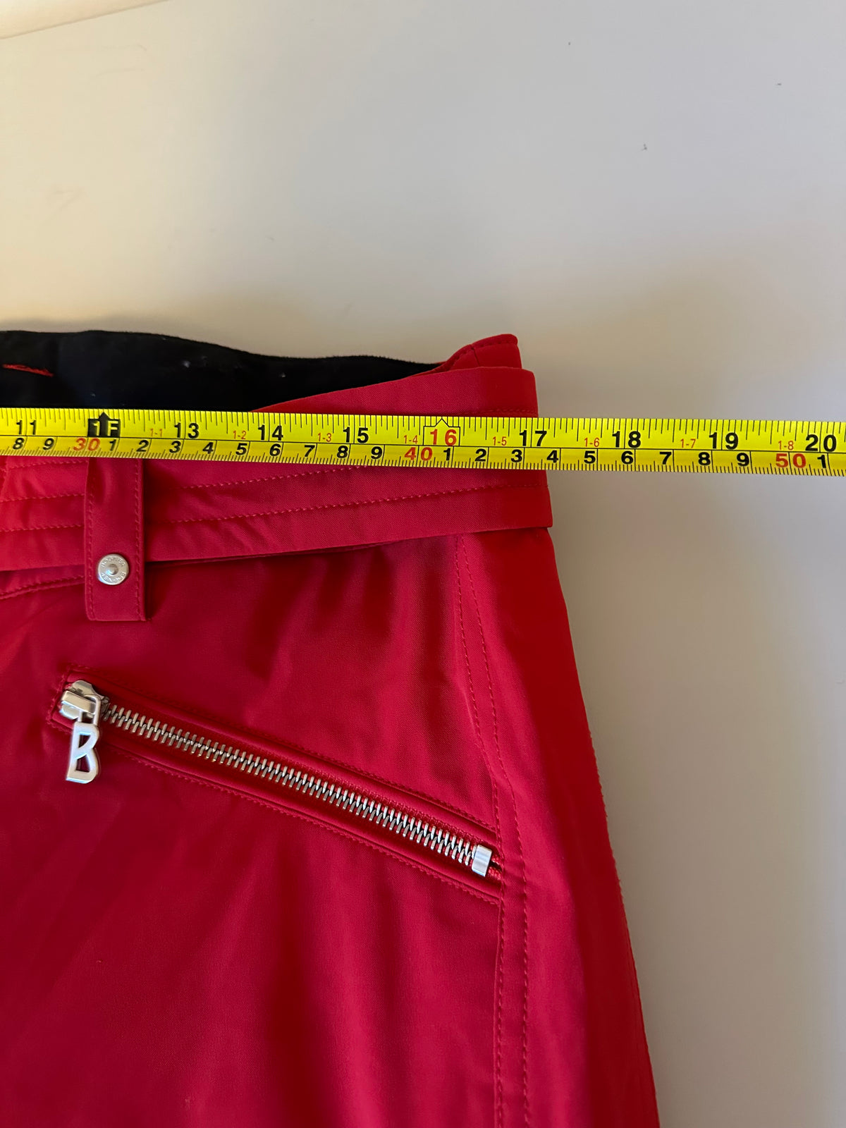 Bogner Red Belted Insulated Ski Snow Pants | Size 10