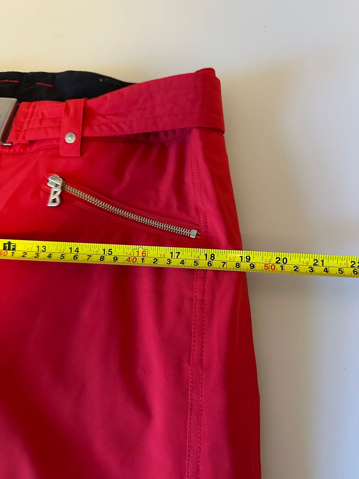 Bogner Red Belted Insulated Ski Snow Pants | Size 10