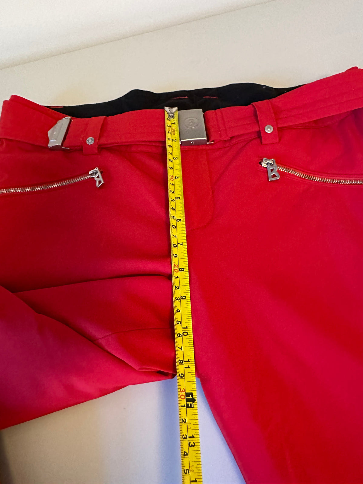 Bogner Red Belted Insulated Ski Snow Pants | Size 10