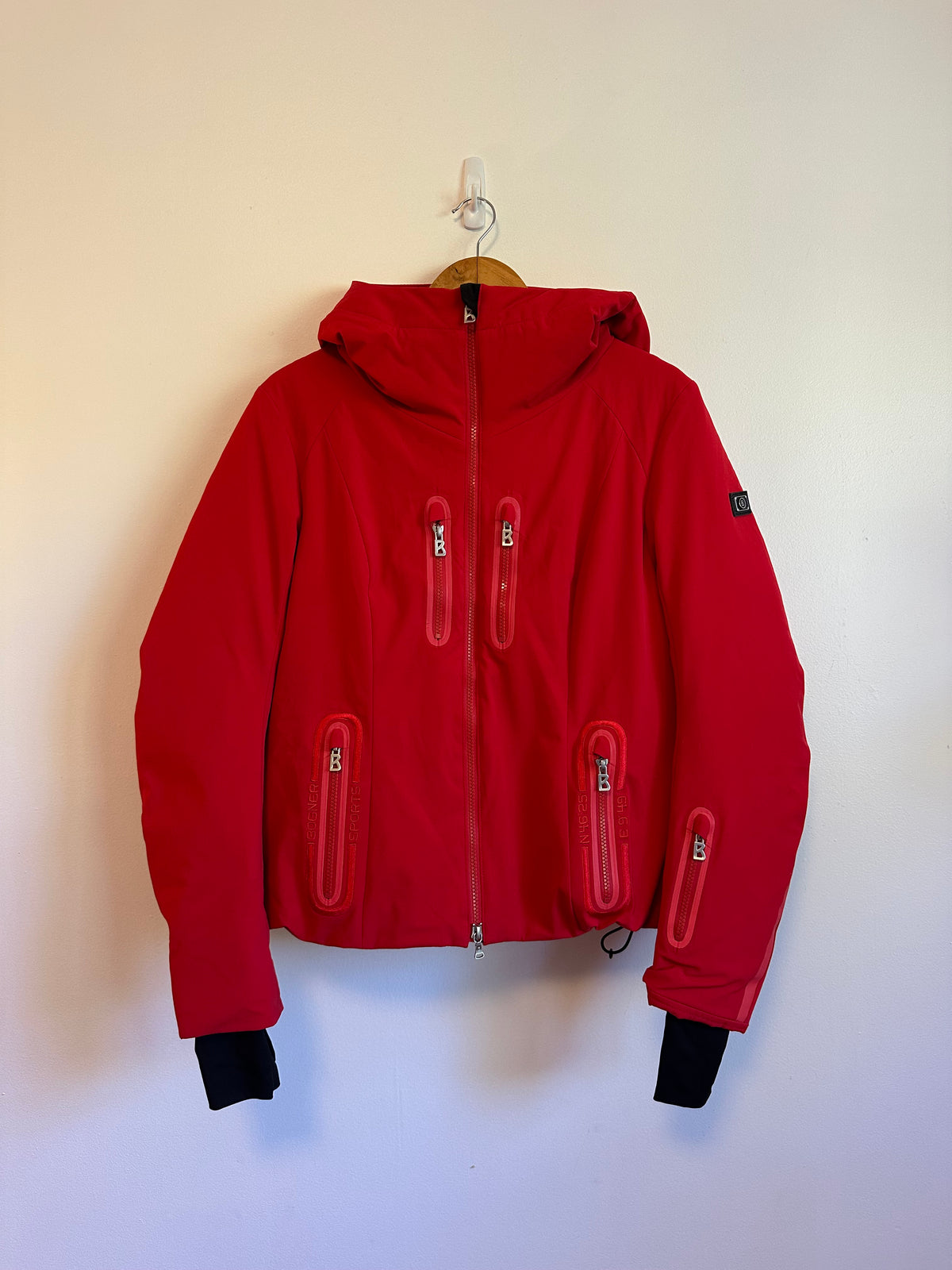 Bogner Red Down Puffer Ski Jacket | Size 10