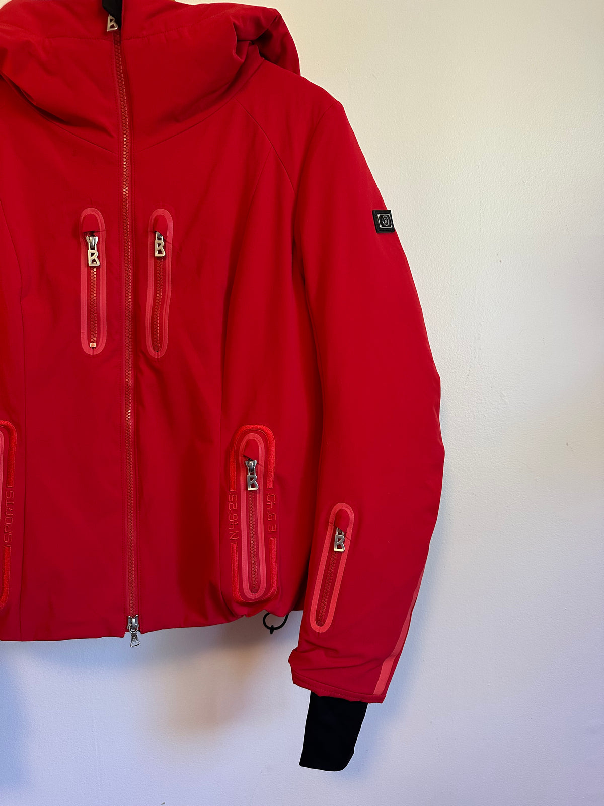 Bogner Red Down Puffer Ski Jacket | Size 10