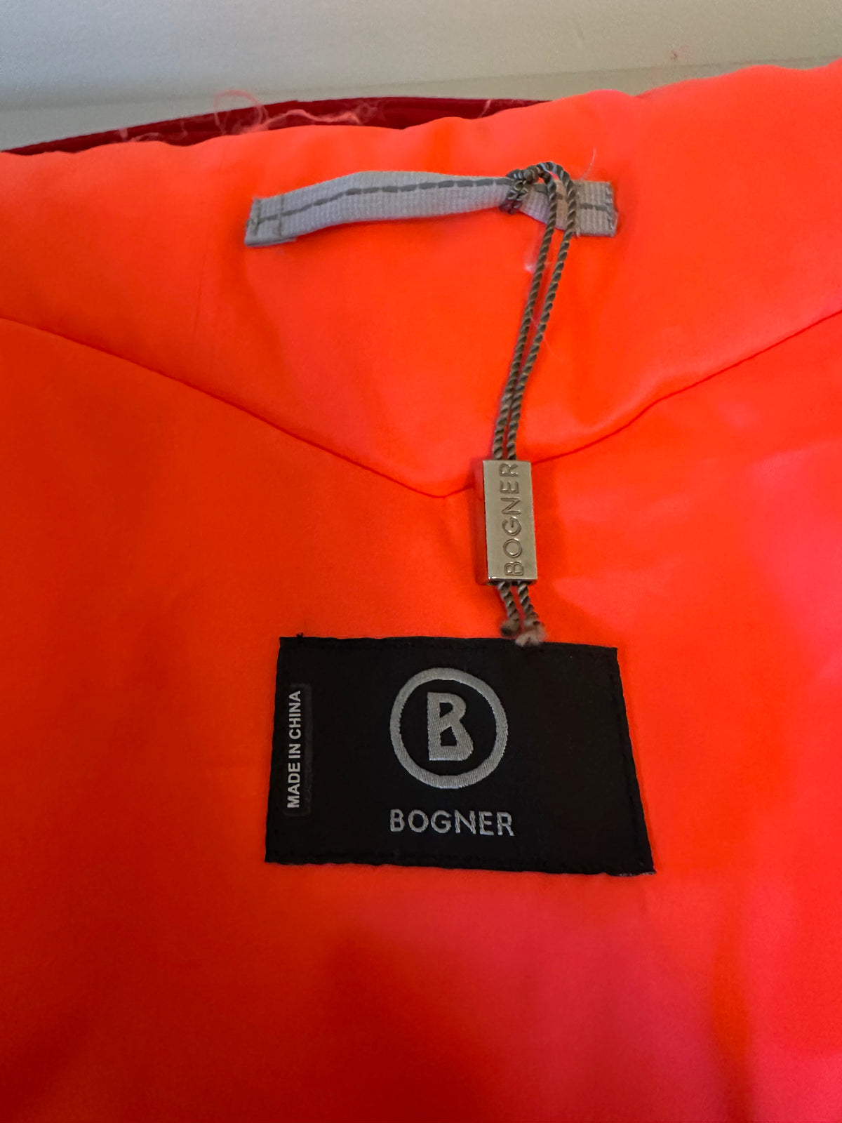 Bogner Red Down Puffer Ski Jacket | Size 10