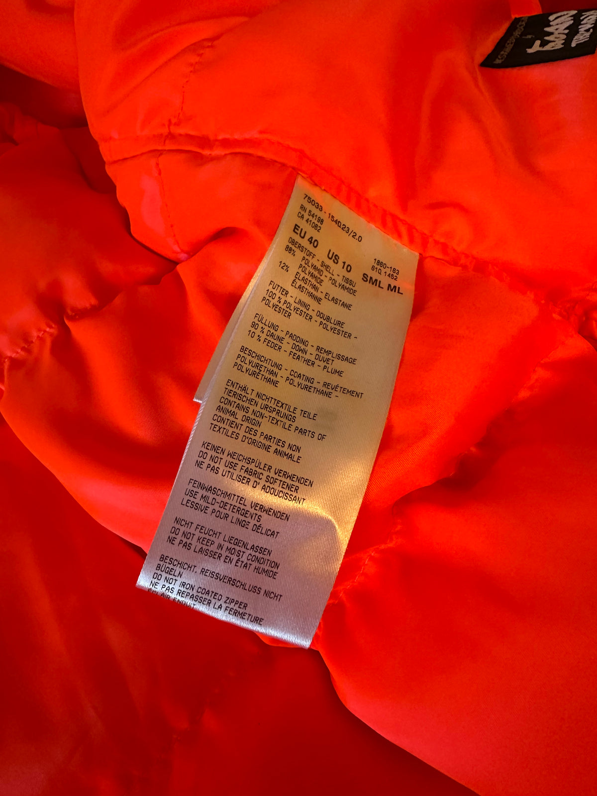 Bogner Red Down Puffer Ski Jacket | Size 10