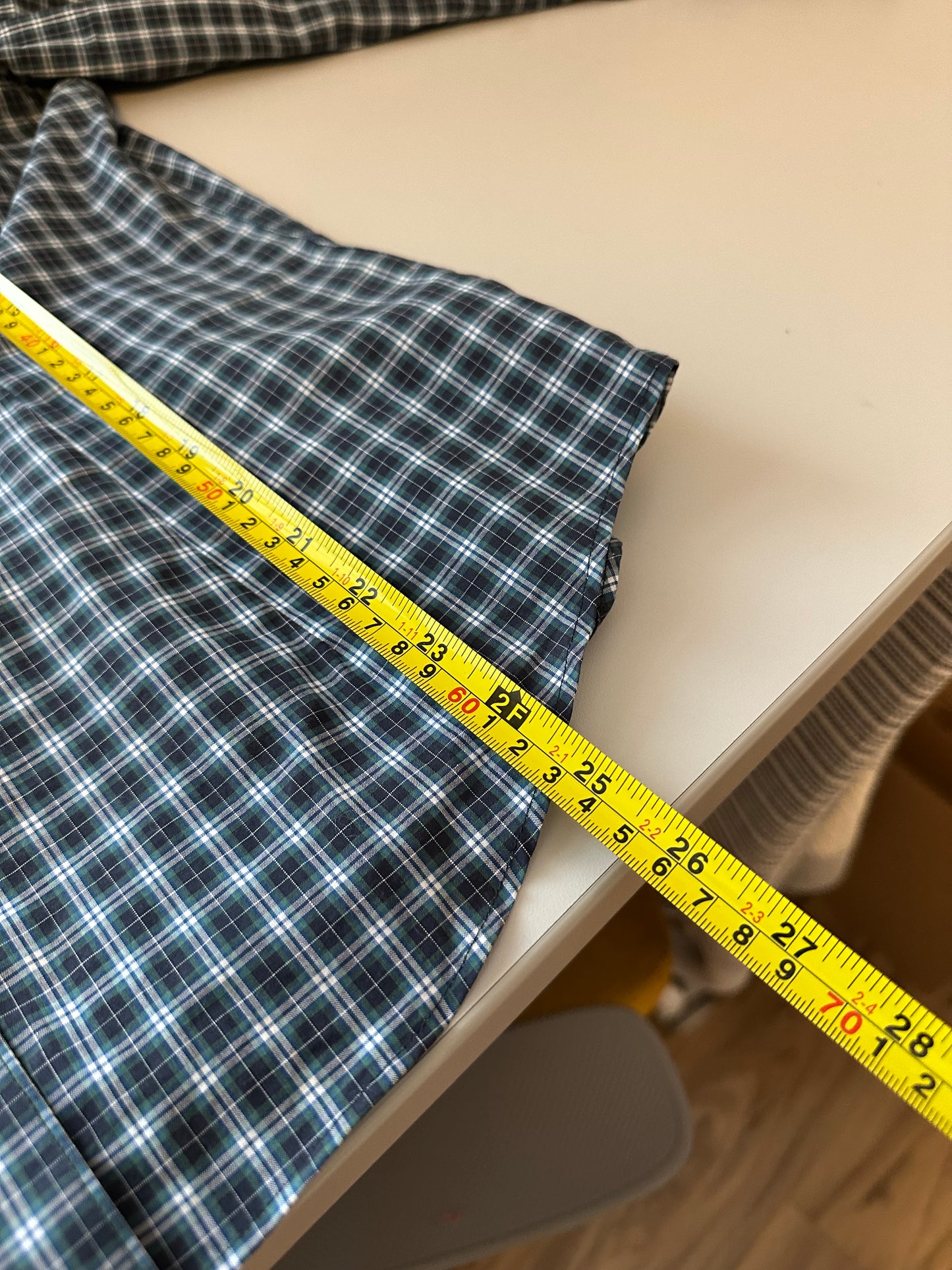 Brooks Brothers Navy Blue Plaid Ruffle Button Down Shirt | Size 8