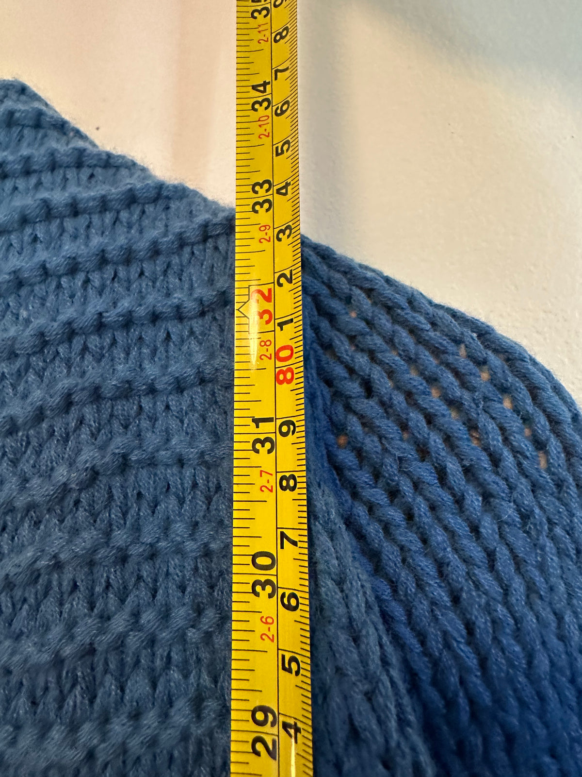 Cotes of London The Buxton Hand Made 100% Merino Wool Ski Cardigan in Blue | OS
