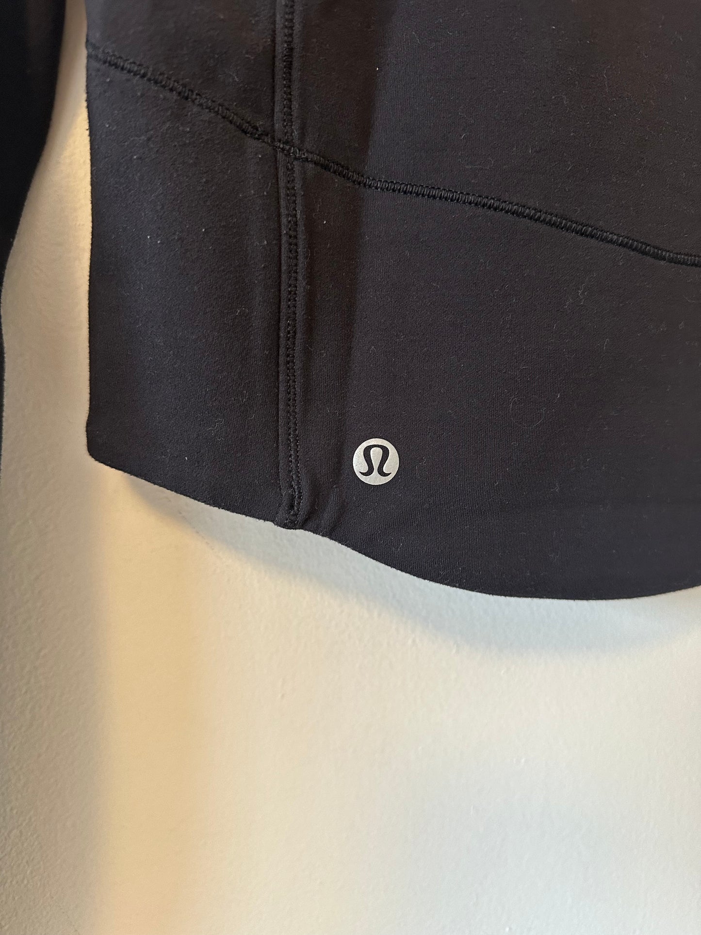 Lululemon Black Hill and Valley Mock Neck Long Sleeve Shirt | Size 6