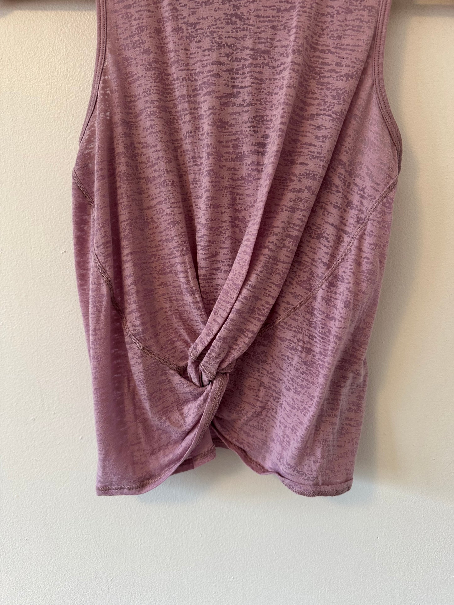 Lululemon Breeze Through Twist Tank in Sheer Rose Blush
