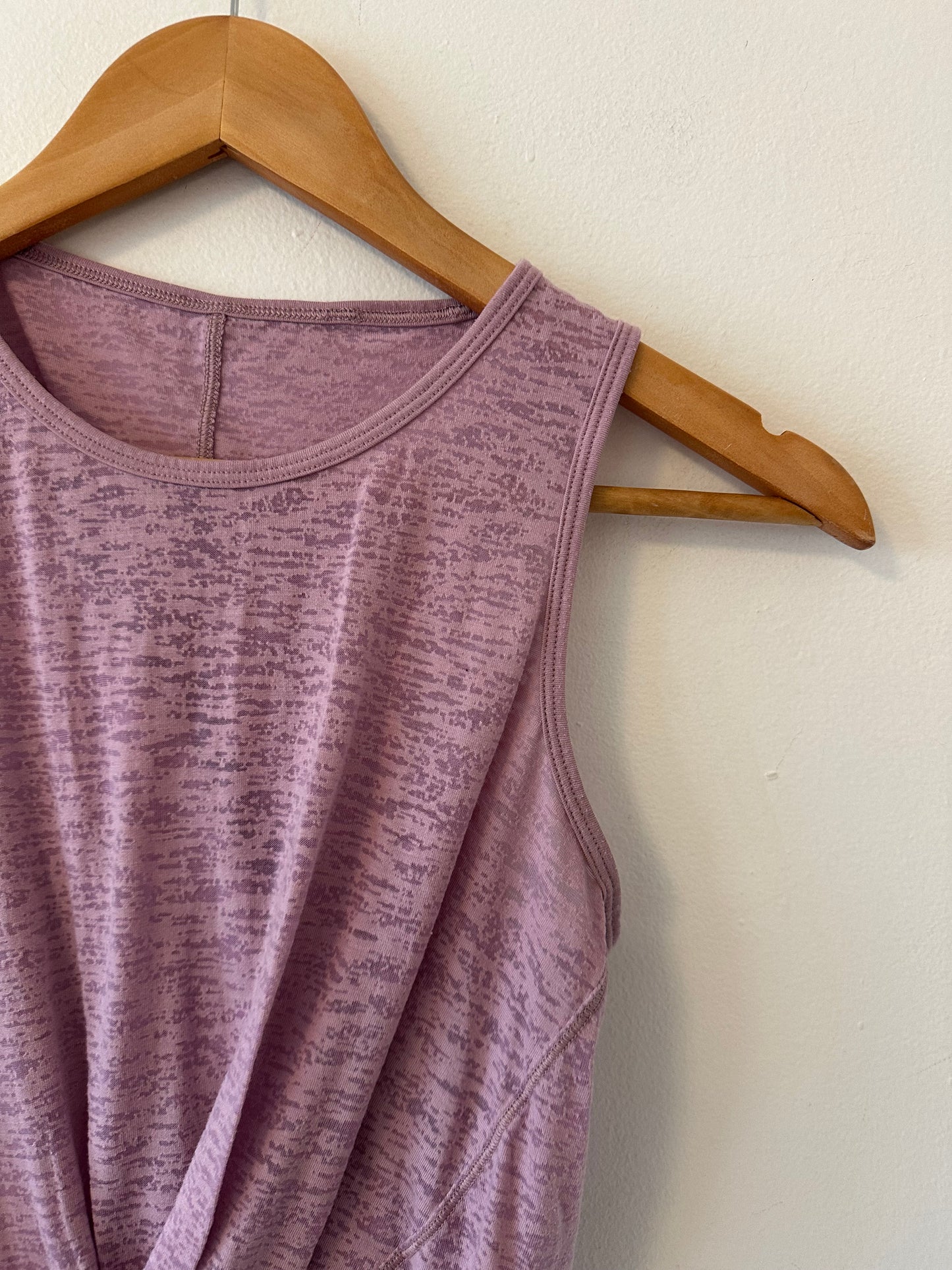 Lululemon Breeze Through Twist Tank in Sheer Rose Blush