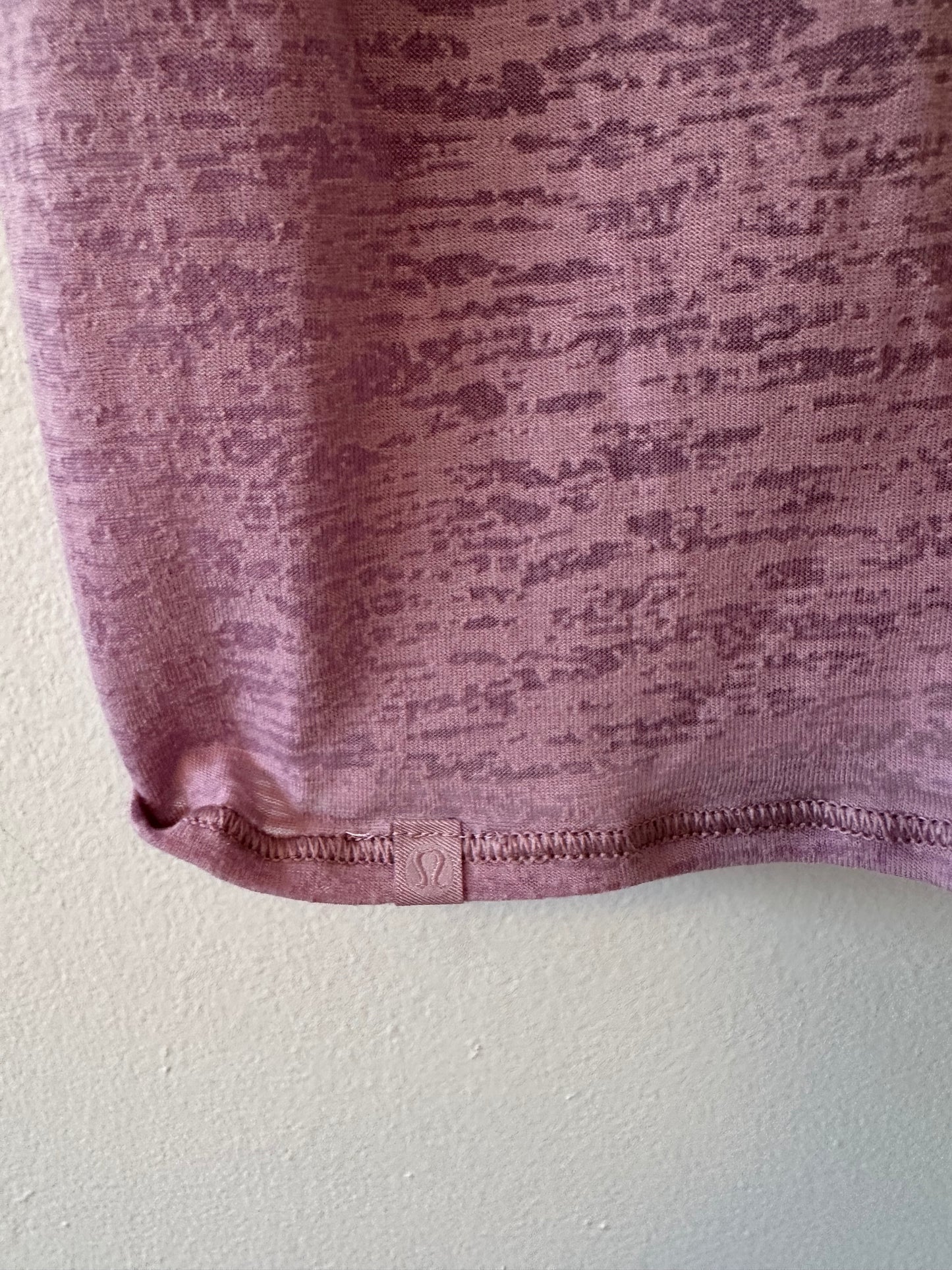 Lululemon Breeze Through Twist Tank in Sheer Rose Blush