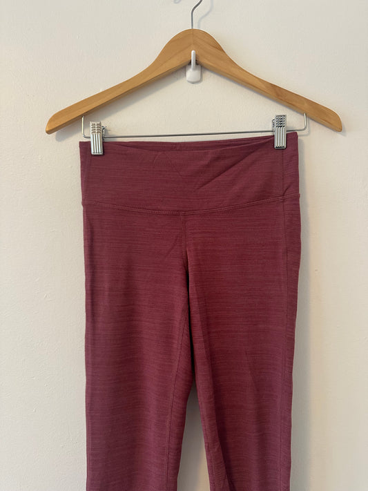 Athleta High Waist Dark Rose Pink Leggings | Size XS