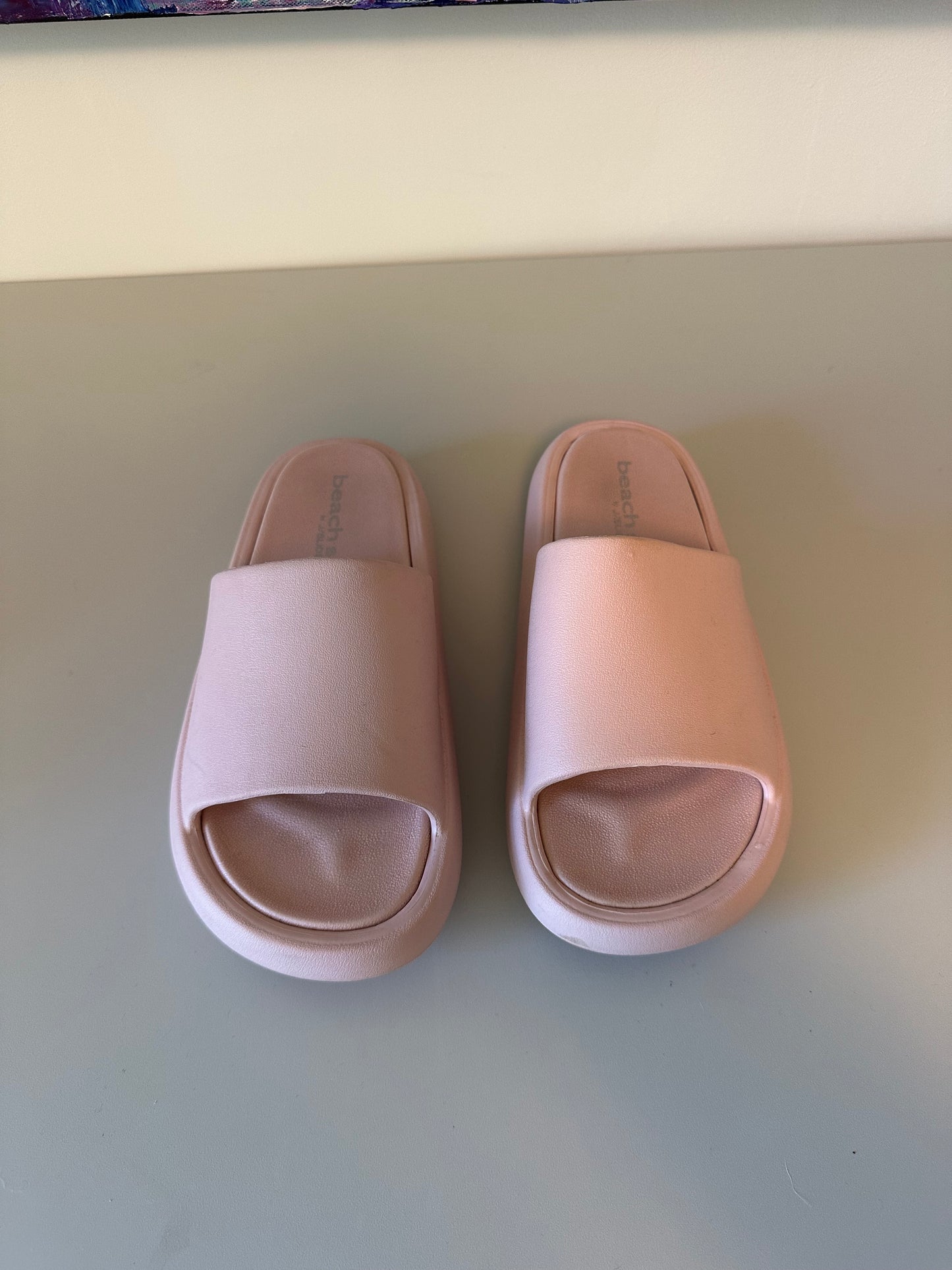 J.Slides Pink Beach Pink EVA Foam Platform Cushion Slide Sandals | Size 7