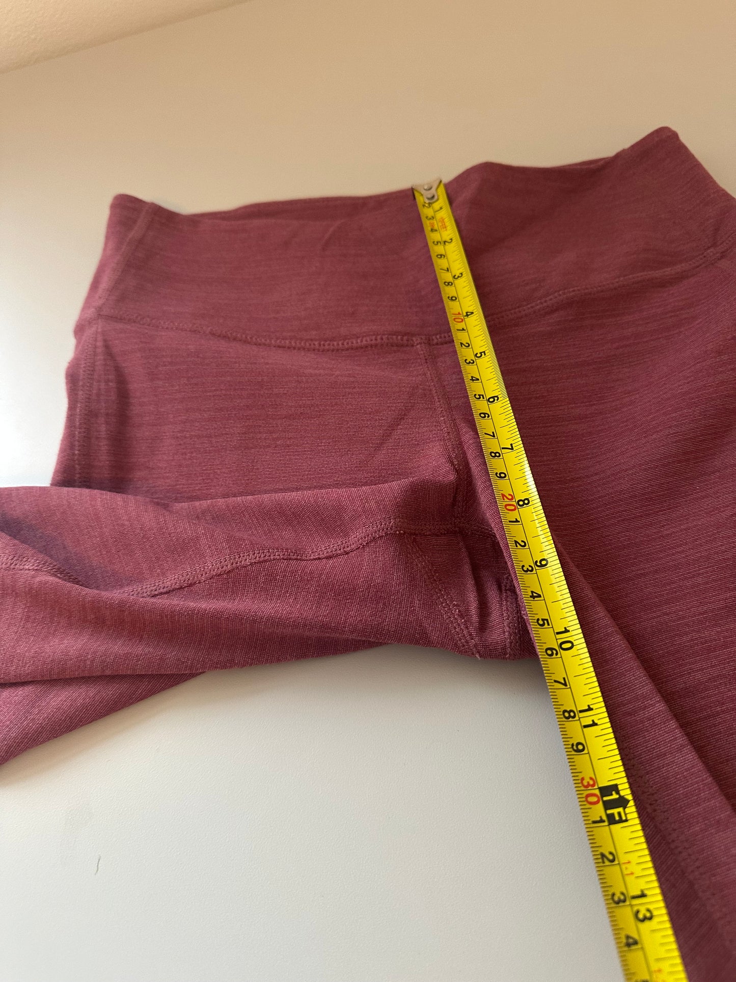 Athleta High Waist Dark Rose Pink Leggings | Size XS