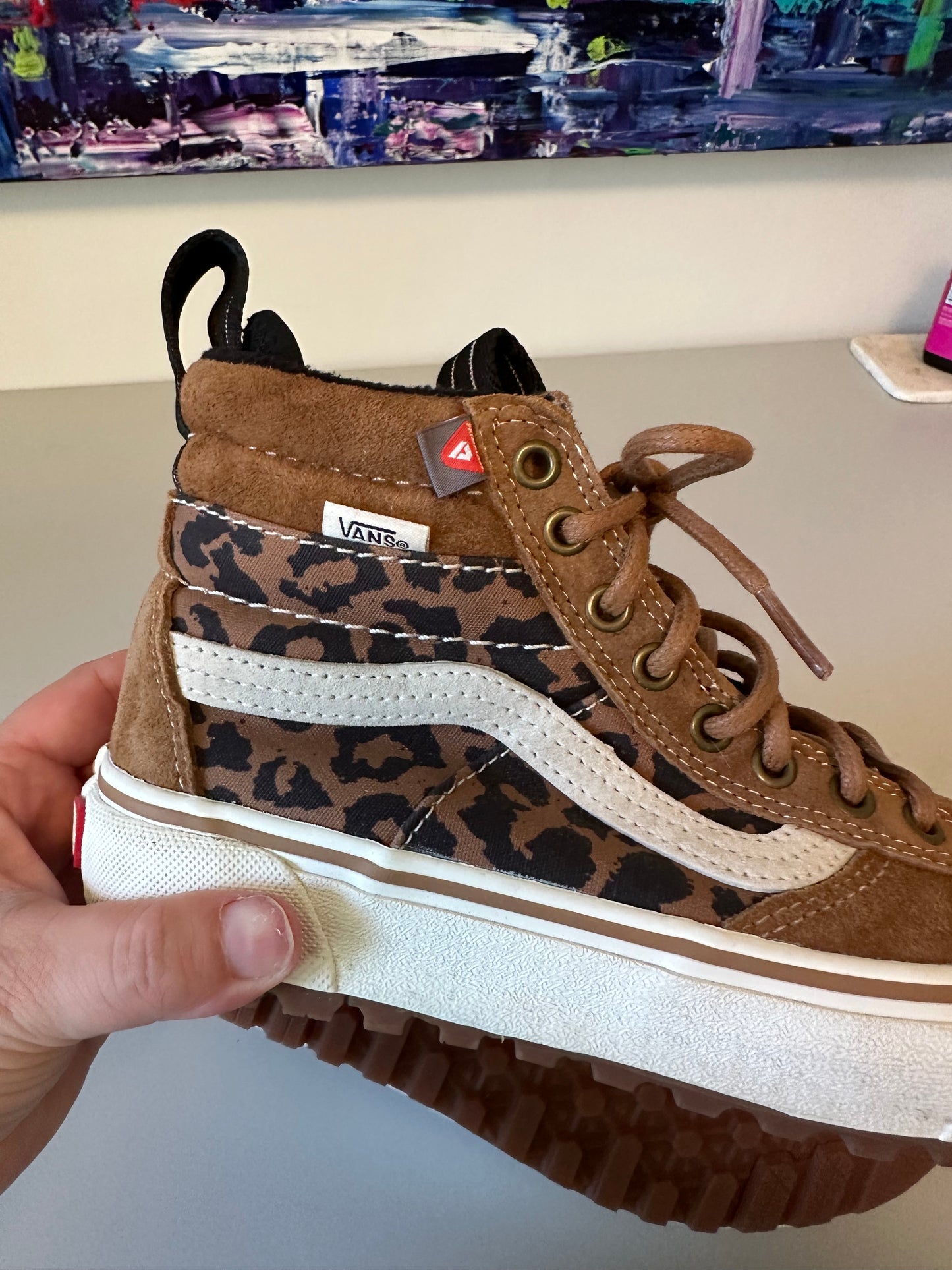 Vans Sk8-Hi MTE-2 Brown Leopard Suede High Top Sneakers | Size 7.5