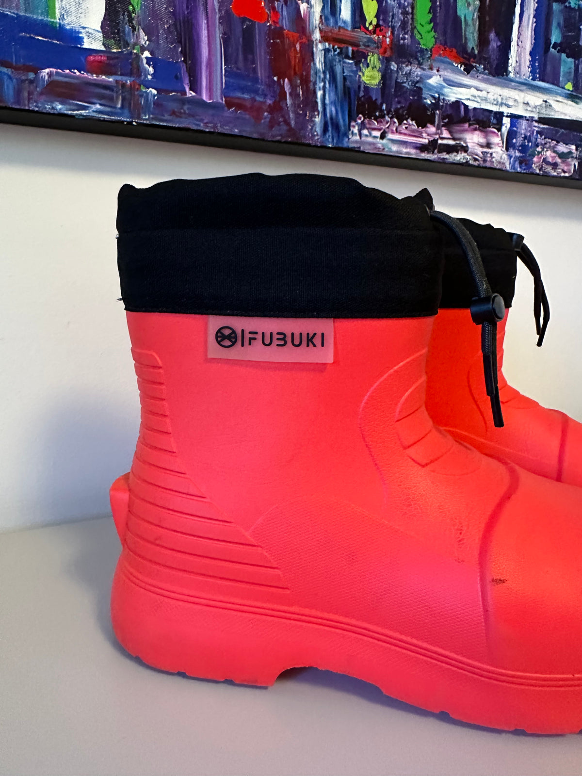 Fubuki Niseko 3.0 Low Neon Red Coral Winter Snow Boots | Size 43