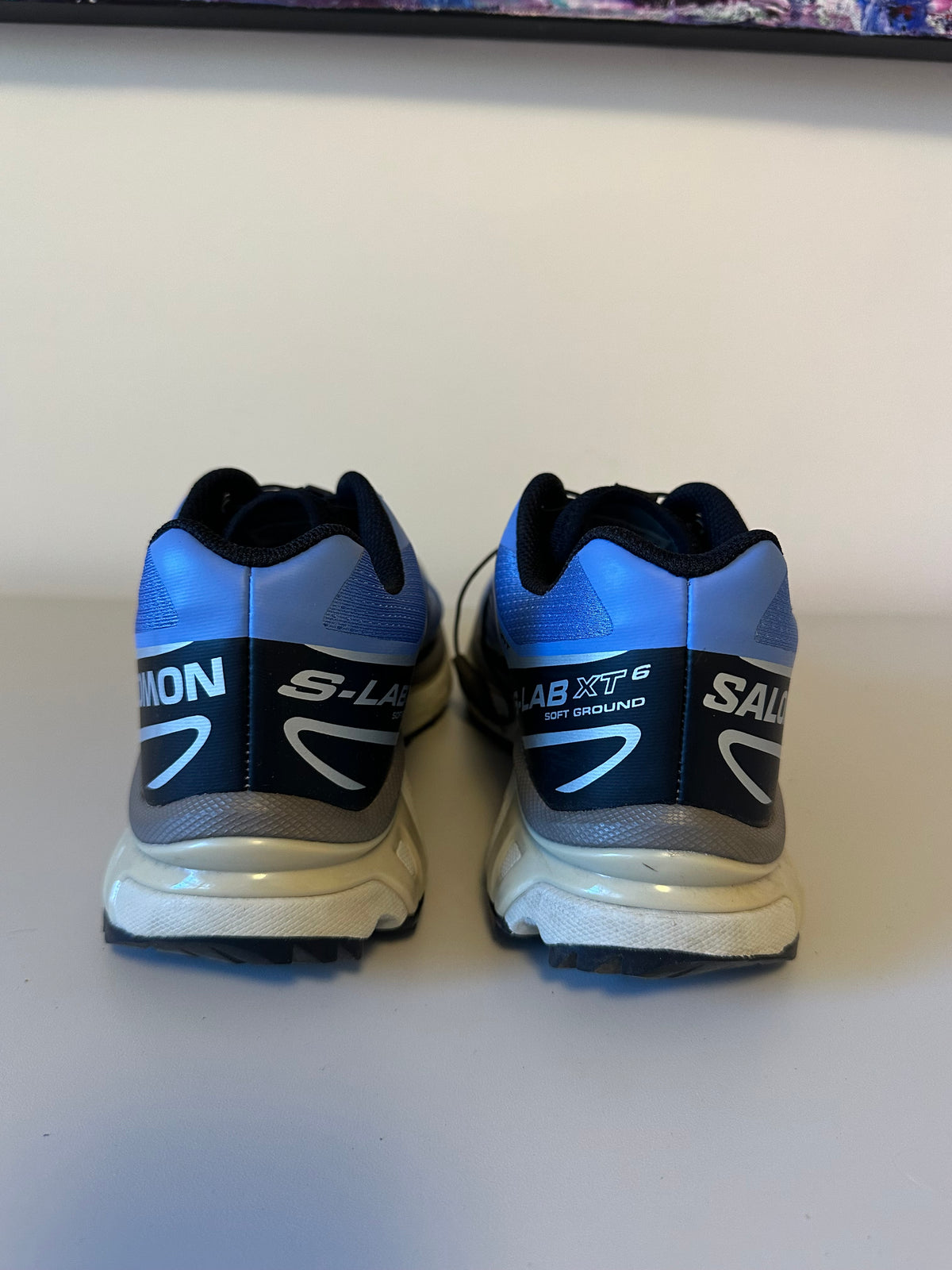 Salomon S-Lab XT-6 Soft Ground Blue and Silver Trail Running Shoes | Size 9