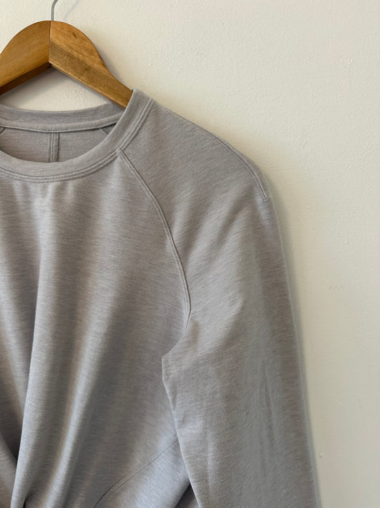 Lululemon Tuck and Gather Pullover in Light Gray