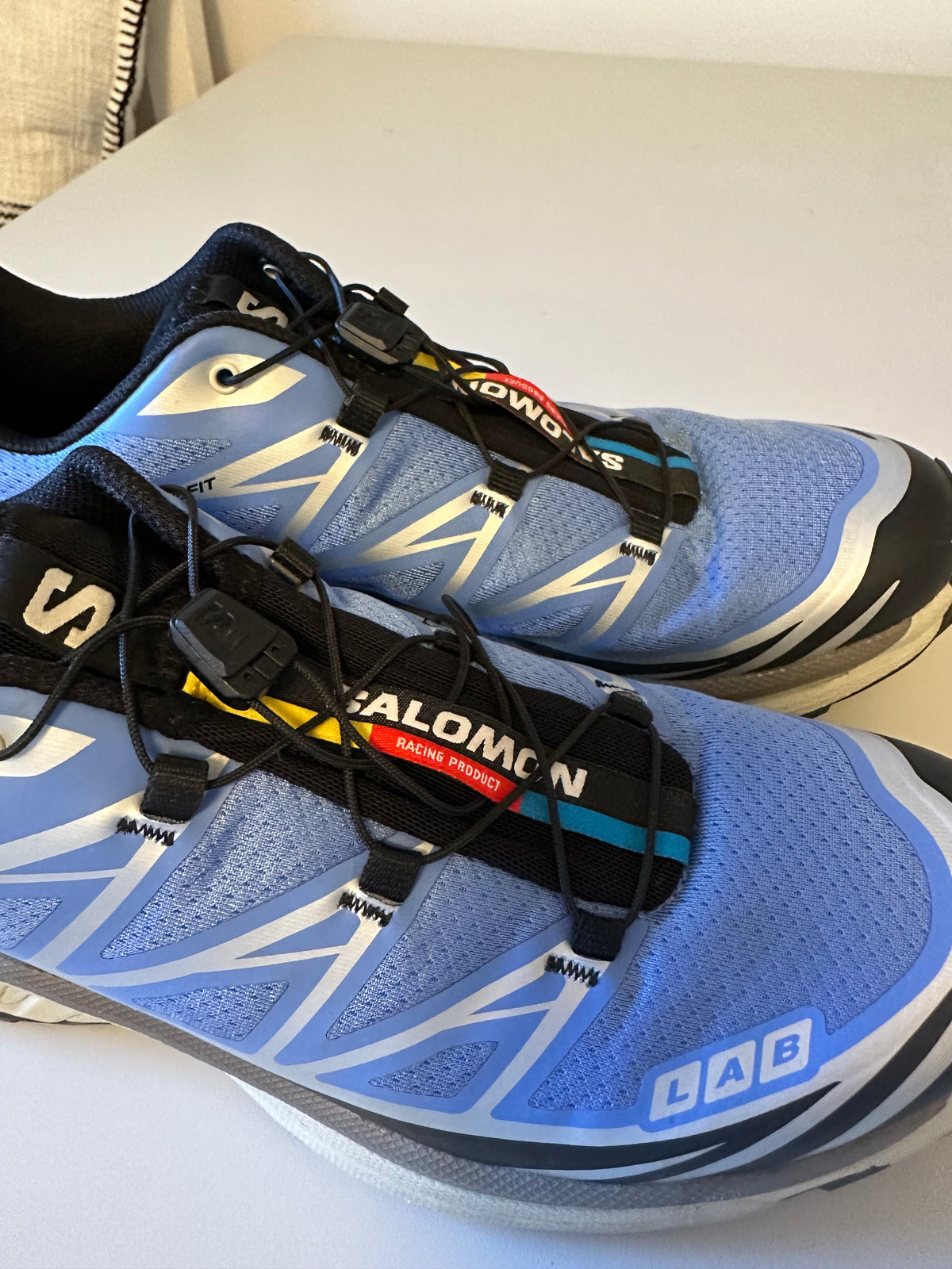 Salomon S-Lab XT-6 Soft Ground Blue and Silver Trail Running Shoes | Size 9
