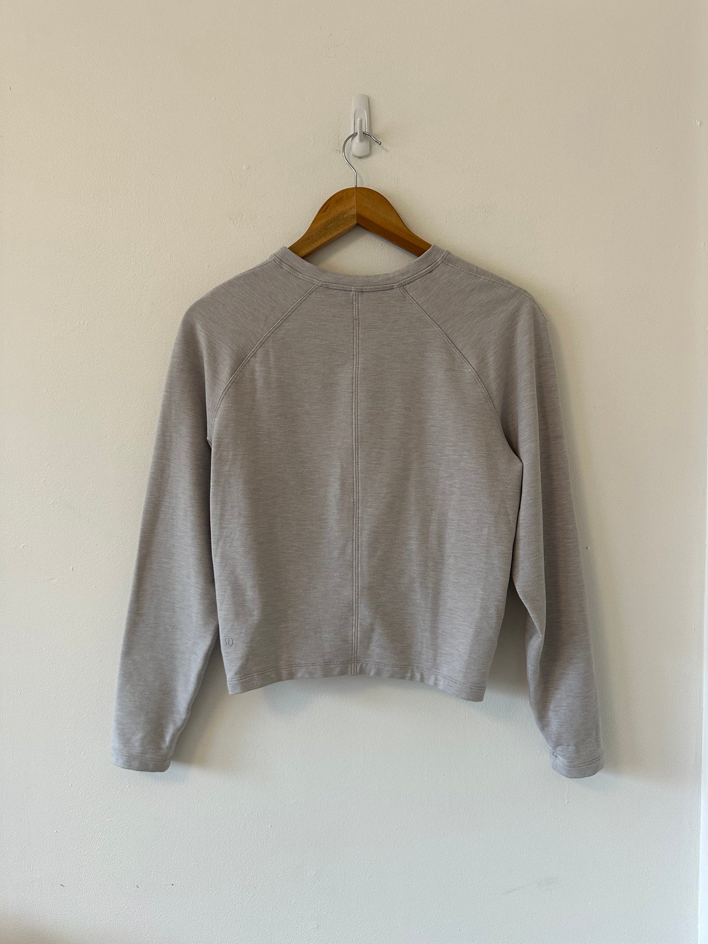 Lululemon Tuck and Gather Pullover in Light Gray