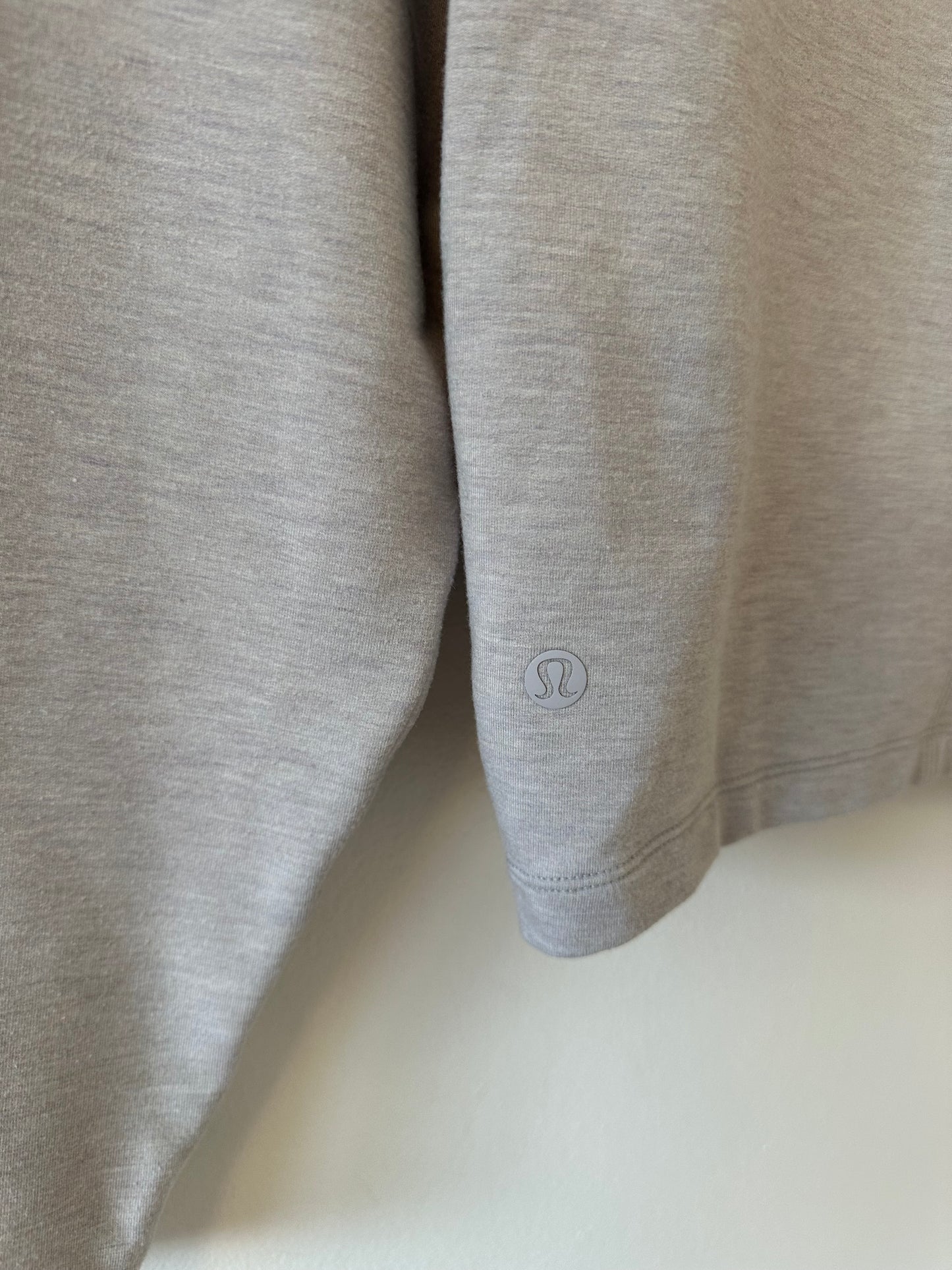 Lululemon Tuck and Gather Pullover in Light Gray