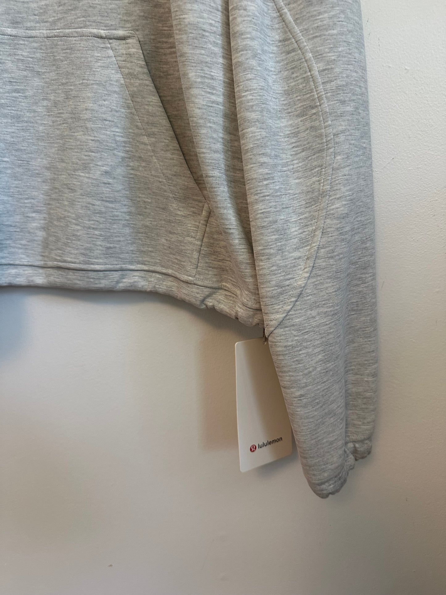 NWT Lululemon Brushed Softstreme Half Zip Pullover in Grey | Size 14