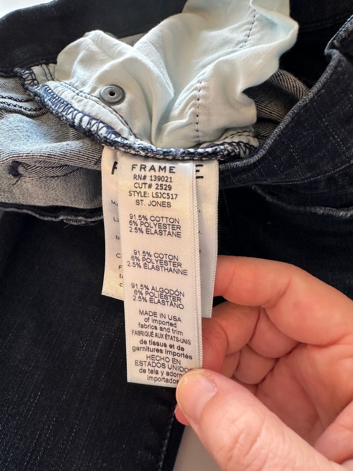 Frame Denim Le Skinny de Jeanne Crop Jeans | Size 25