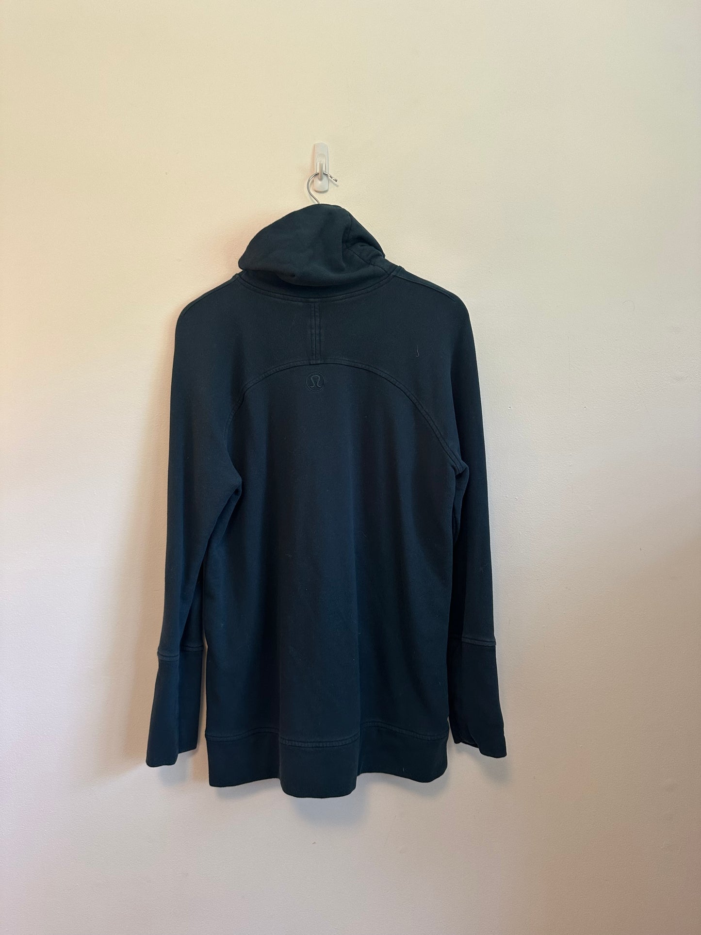 Lululemon Funnel Neck Sweatshirt in Dark Teal Green | Size 12