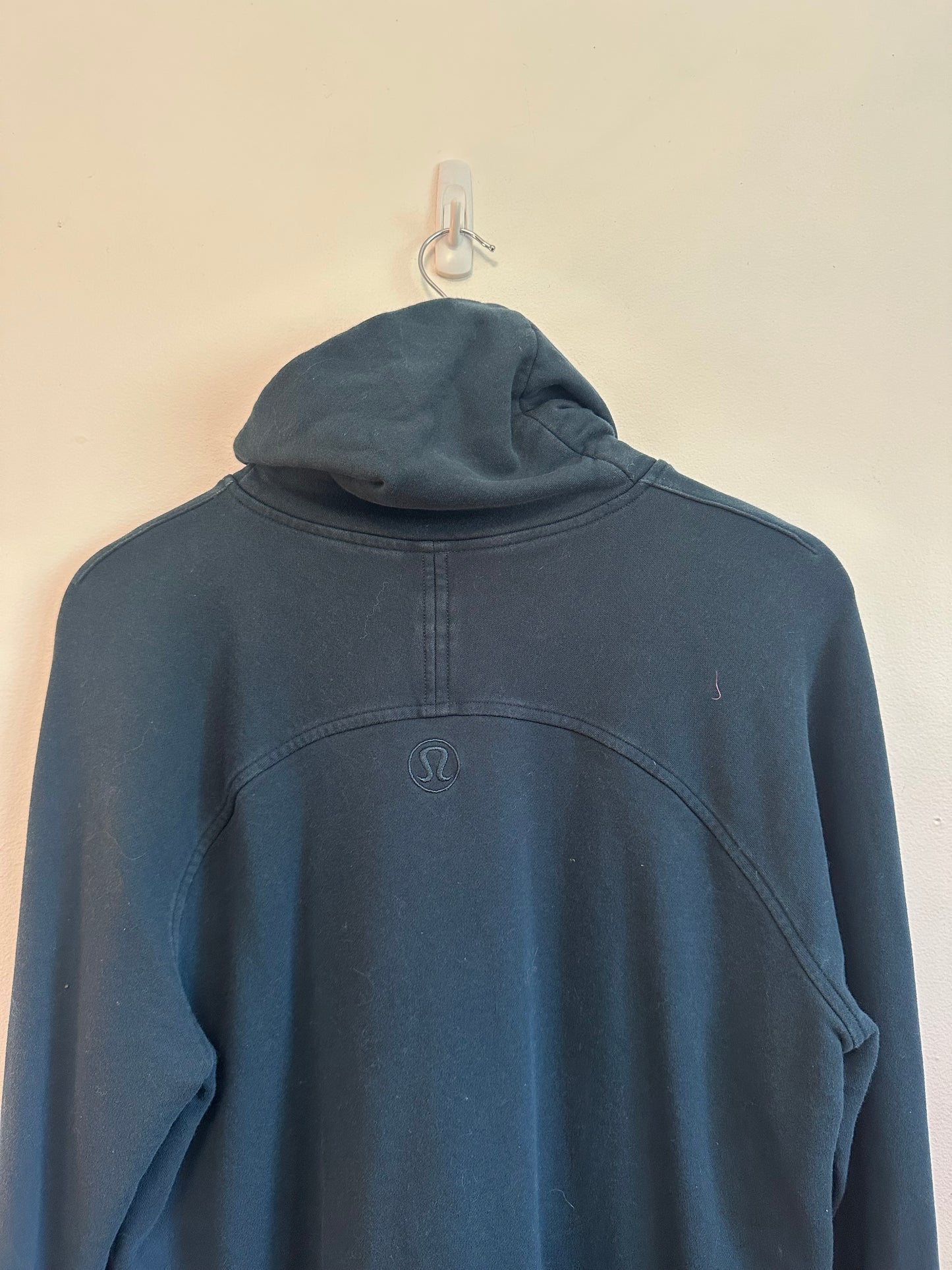 Lululemon Funnel Neck Sweatshirt in Dark Teal Green | Size 12