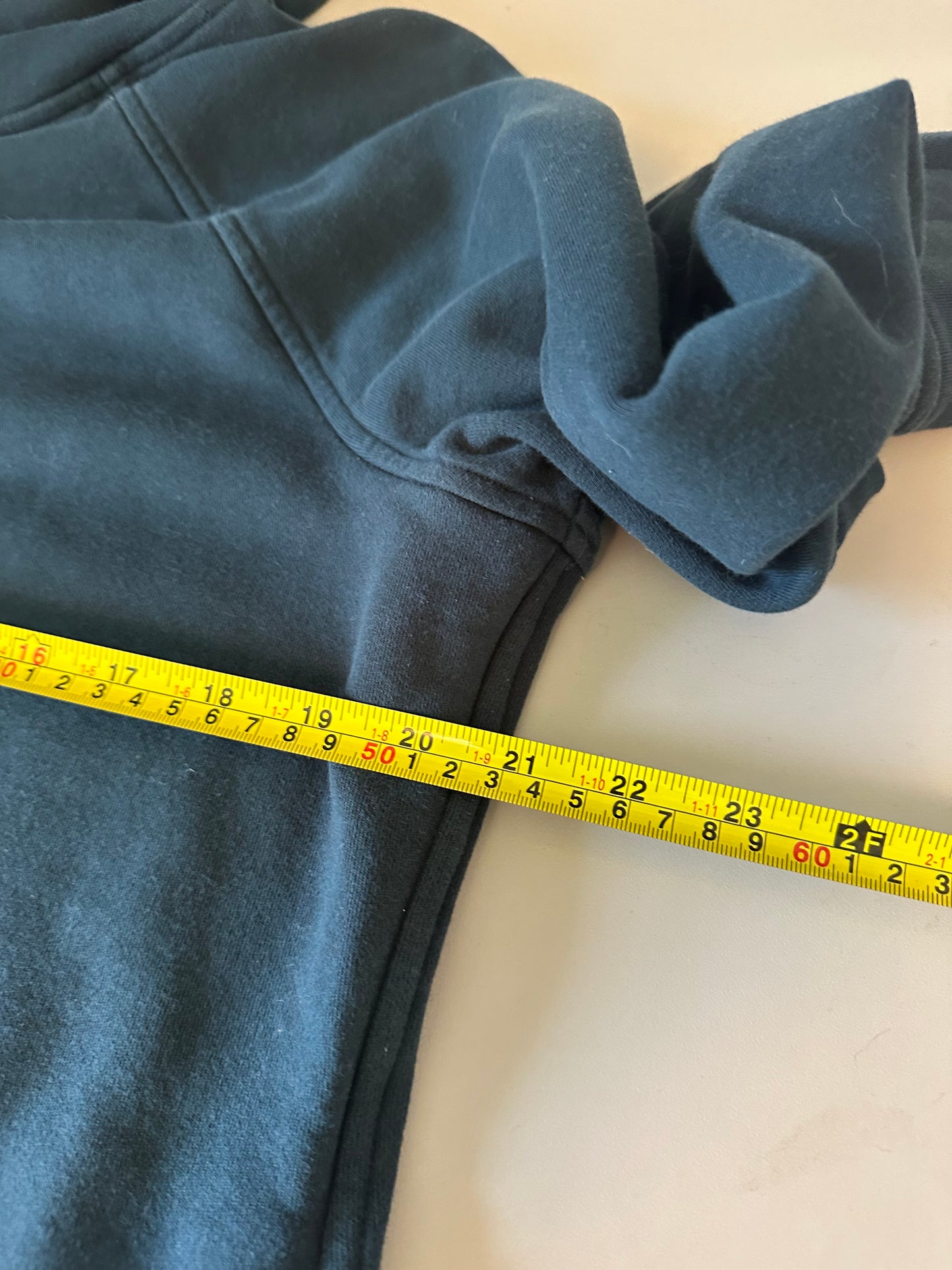Lululemon Funnel Neck Sweatshirt in Dark Teal Green | Size 12