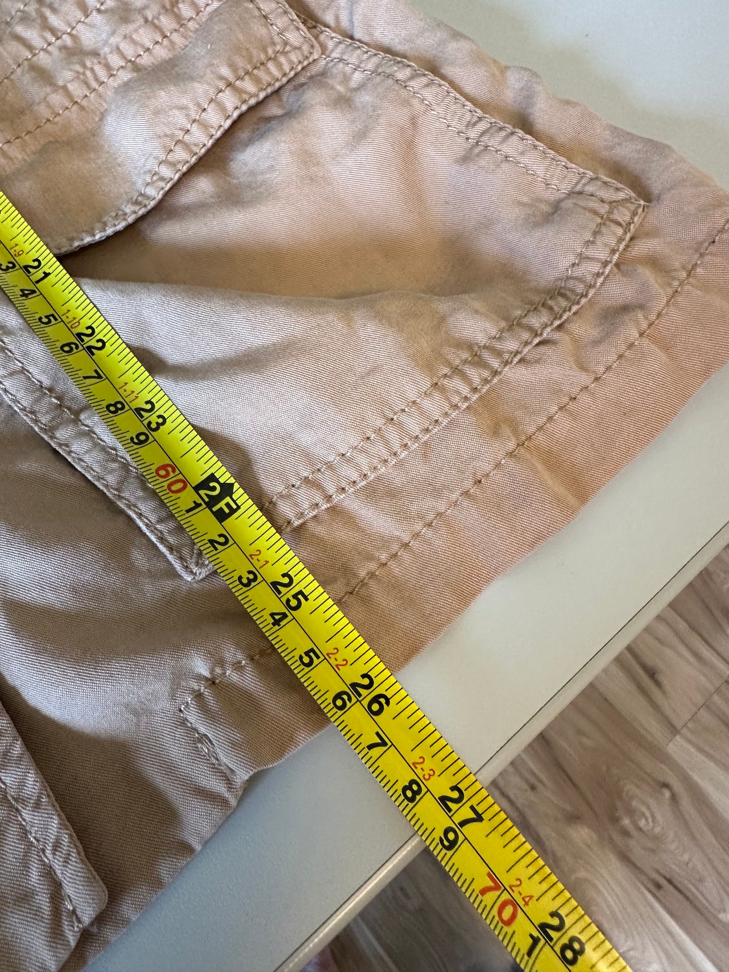 Banana Republic Tan Tencel Double Breasted Utility Vest | Size Medium