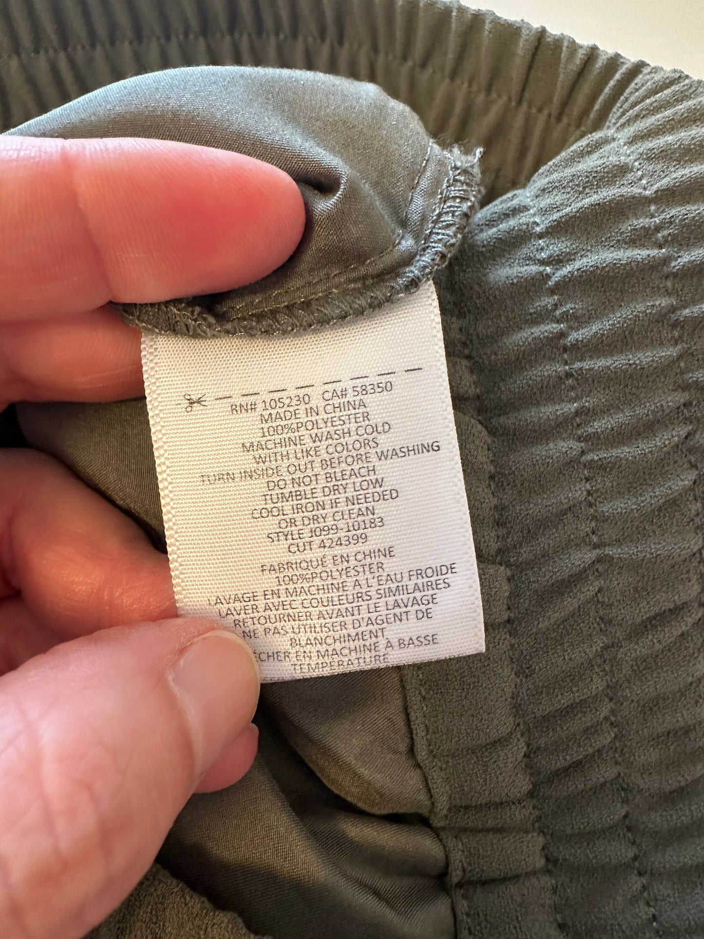 Joie Olive Green Woven Pull On Jogger Pants | Size Medium
