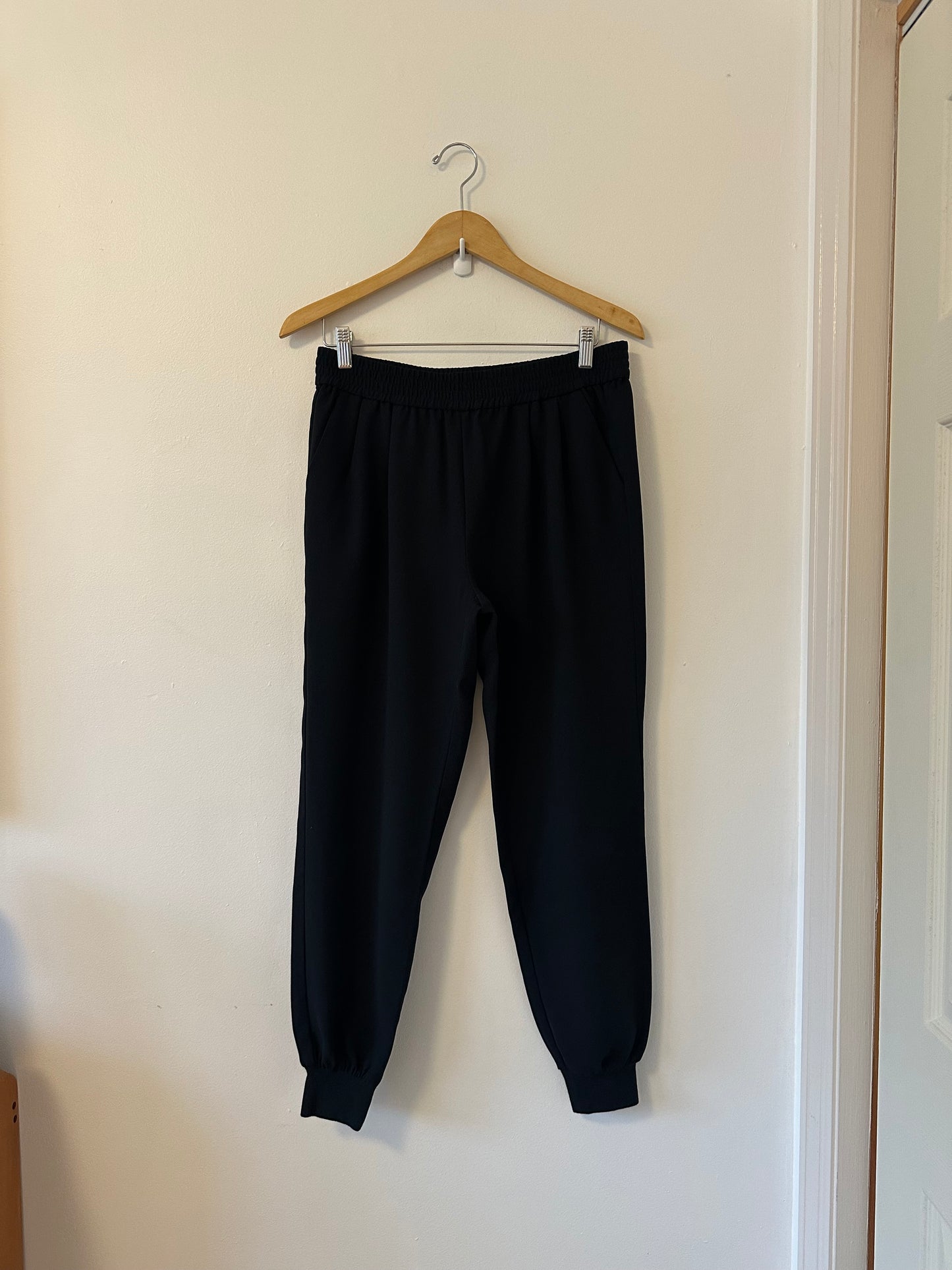 Joie Black Woven Pull On Jogger Pants | Size Medium