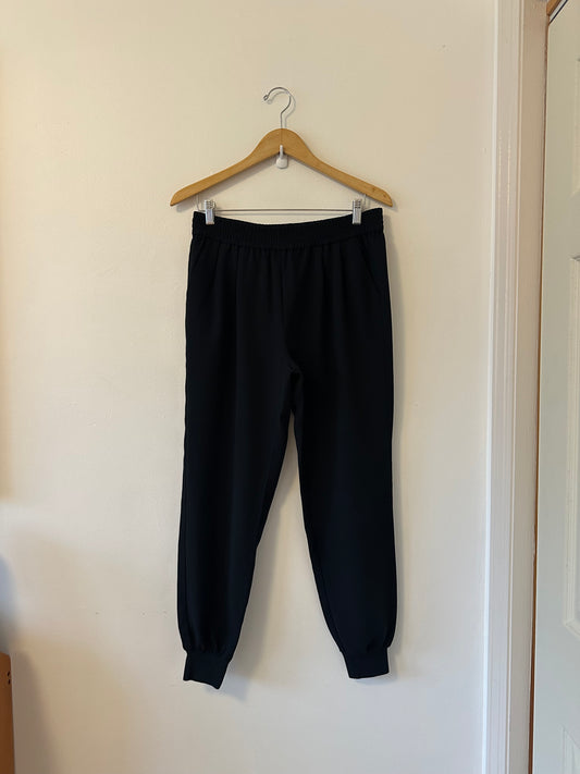 Joie Black Woven Pull On Jogger Pants | Size Medium
