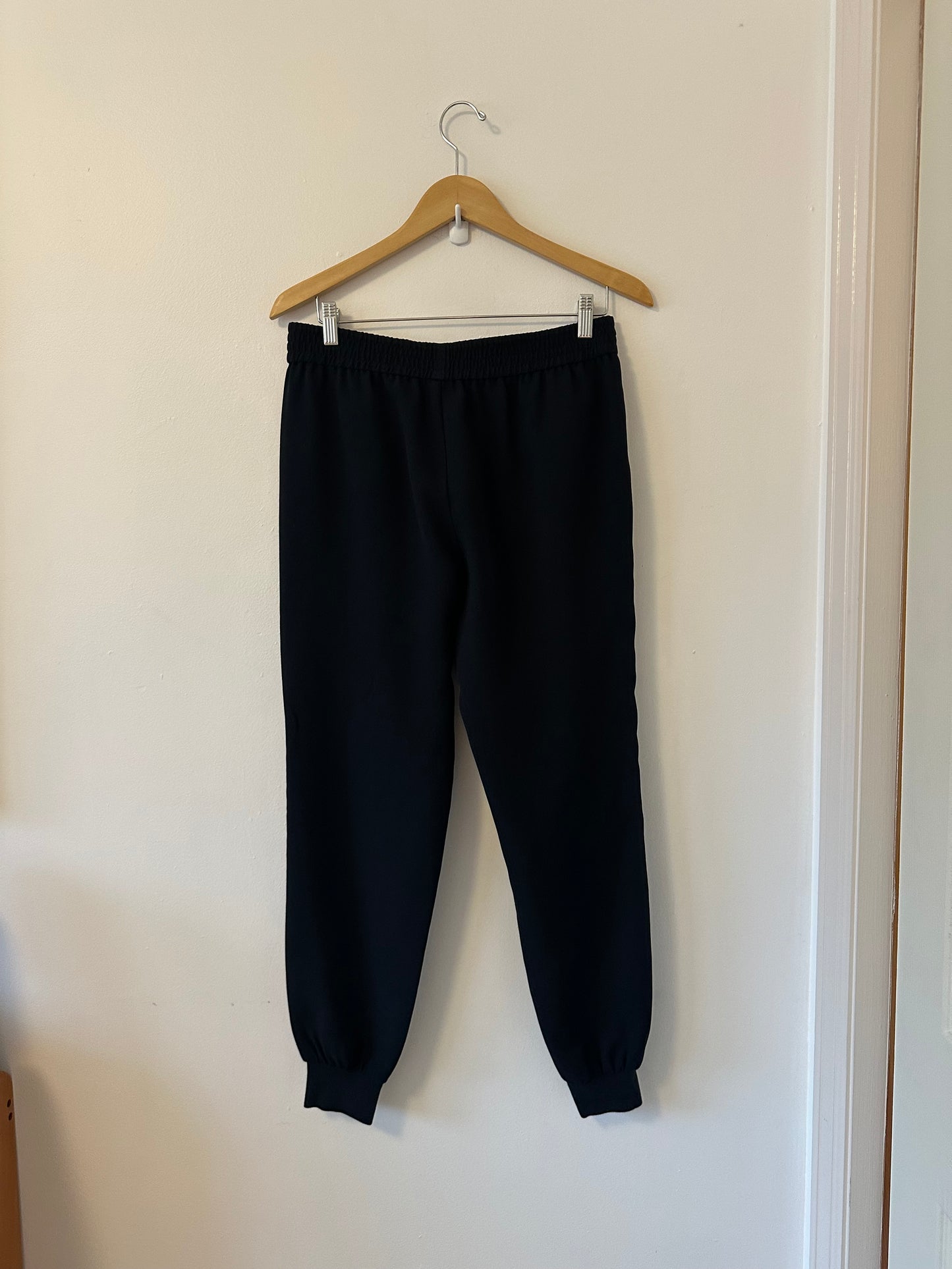 Joie Black Woven Pull On Jogger Pants | Size Medium